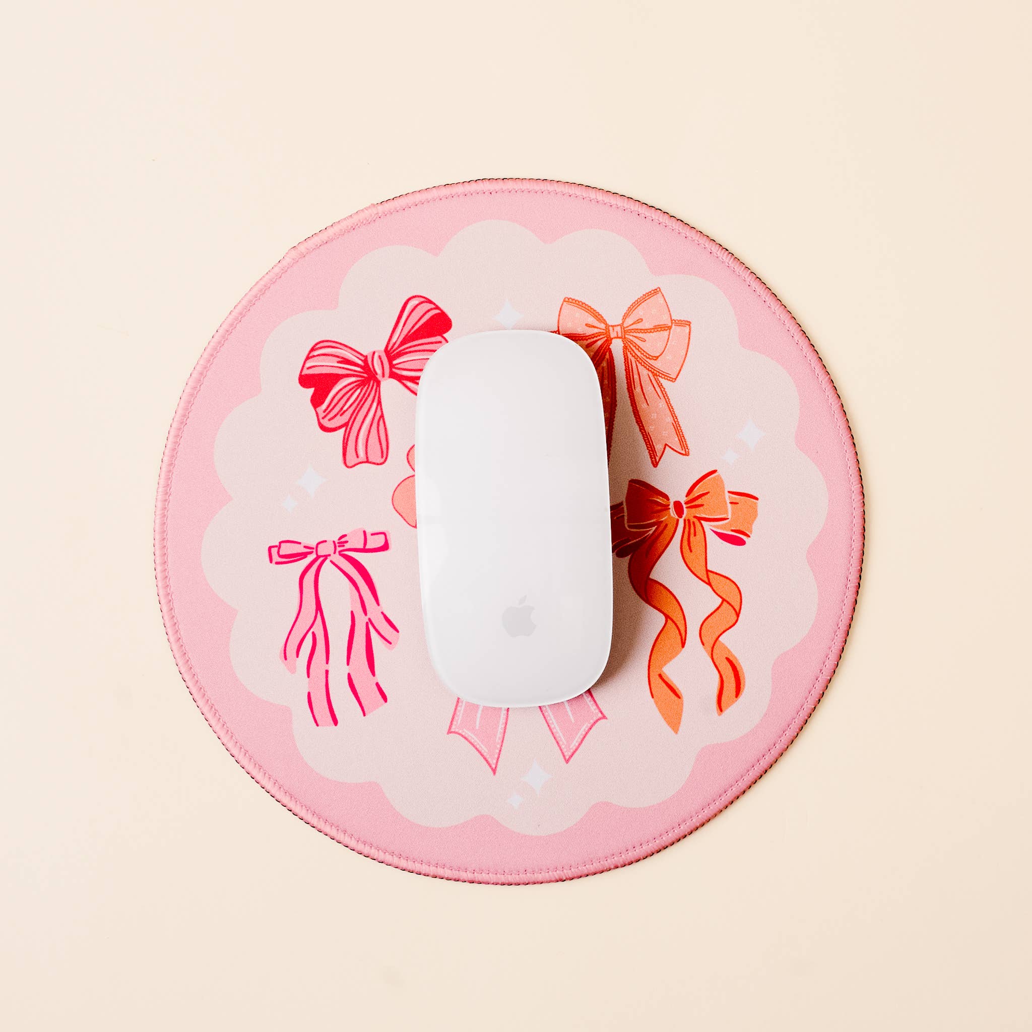 Chic Clicks Mouse Pad-Blushing Bows