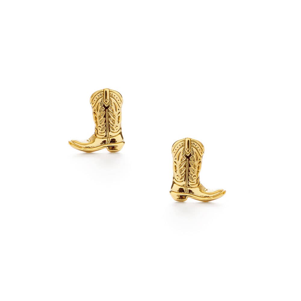 Cowboy Boot Stud Earrings