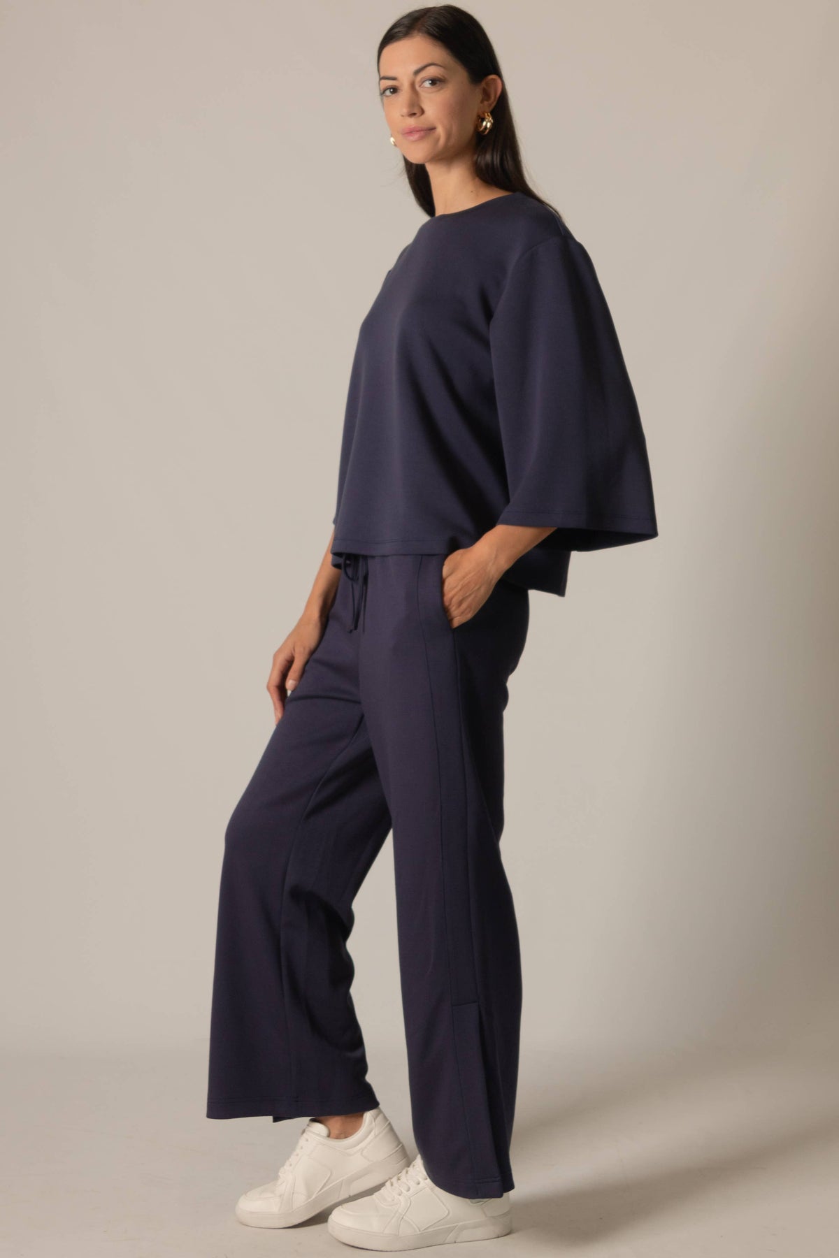Butter Modal Side Binding Wide Leg Pants