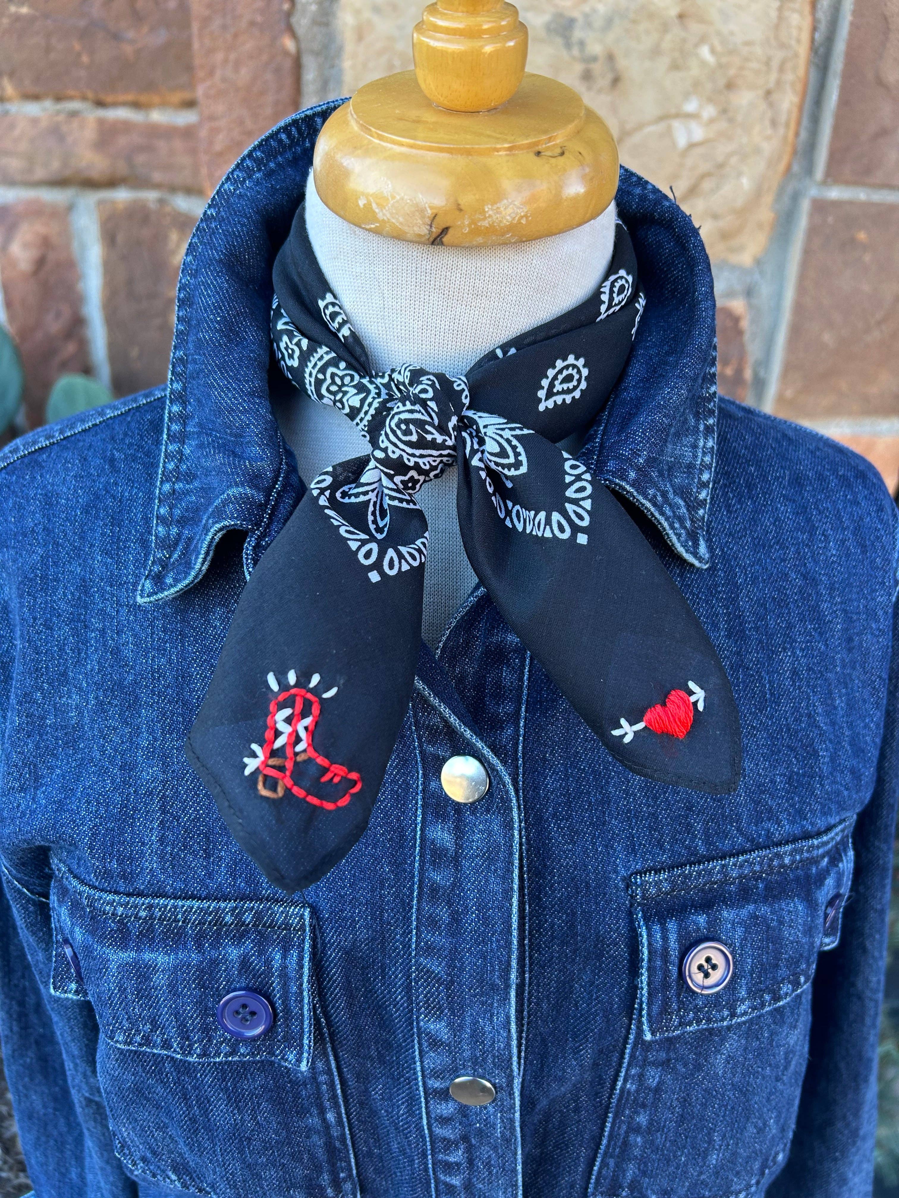 Embroidered Lubbock Tx Bandana