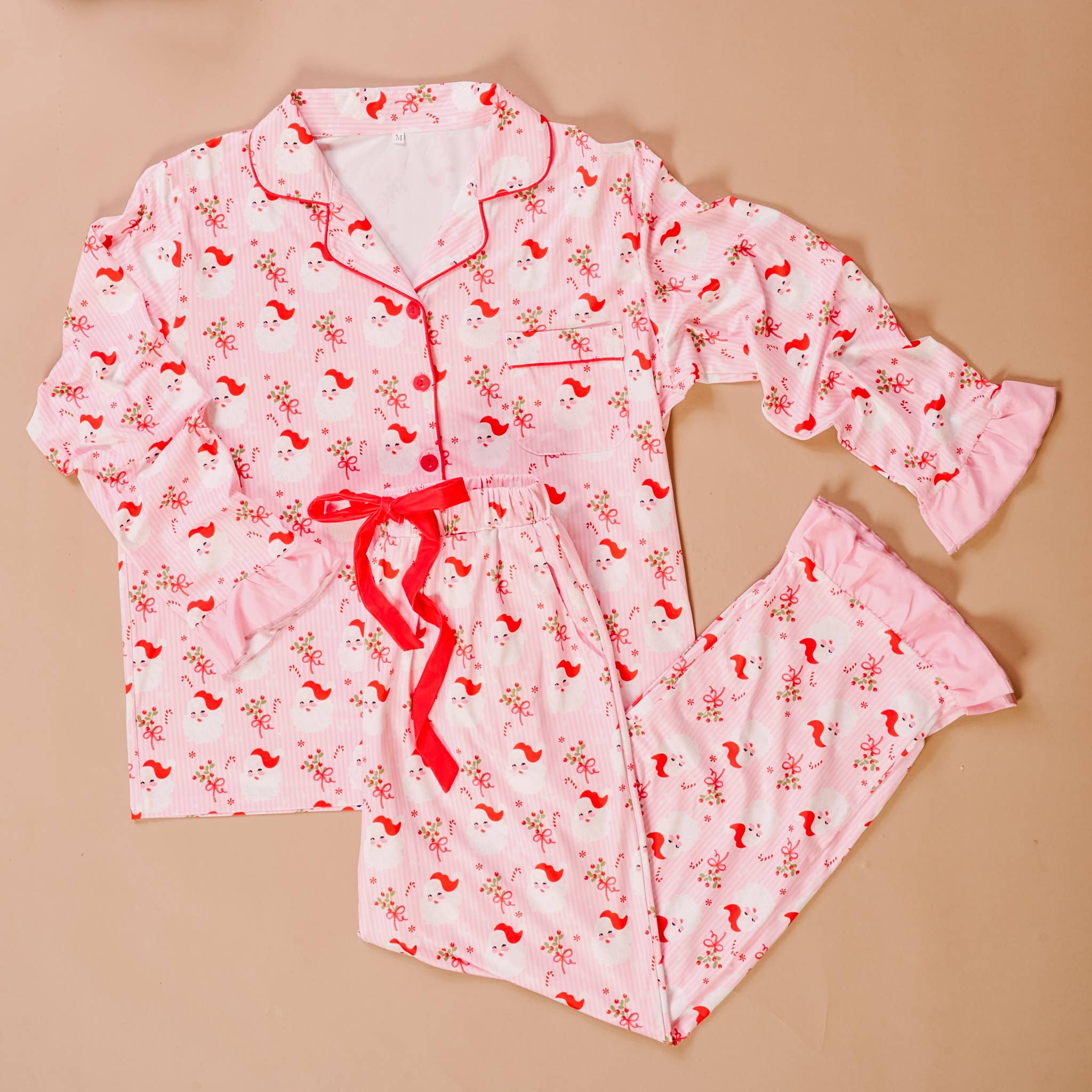 Sweet Dreams Pajama Pants Set-Holly Jolly Santa