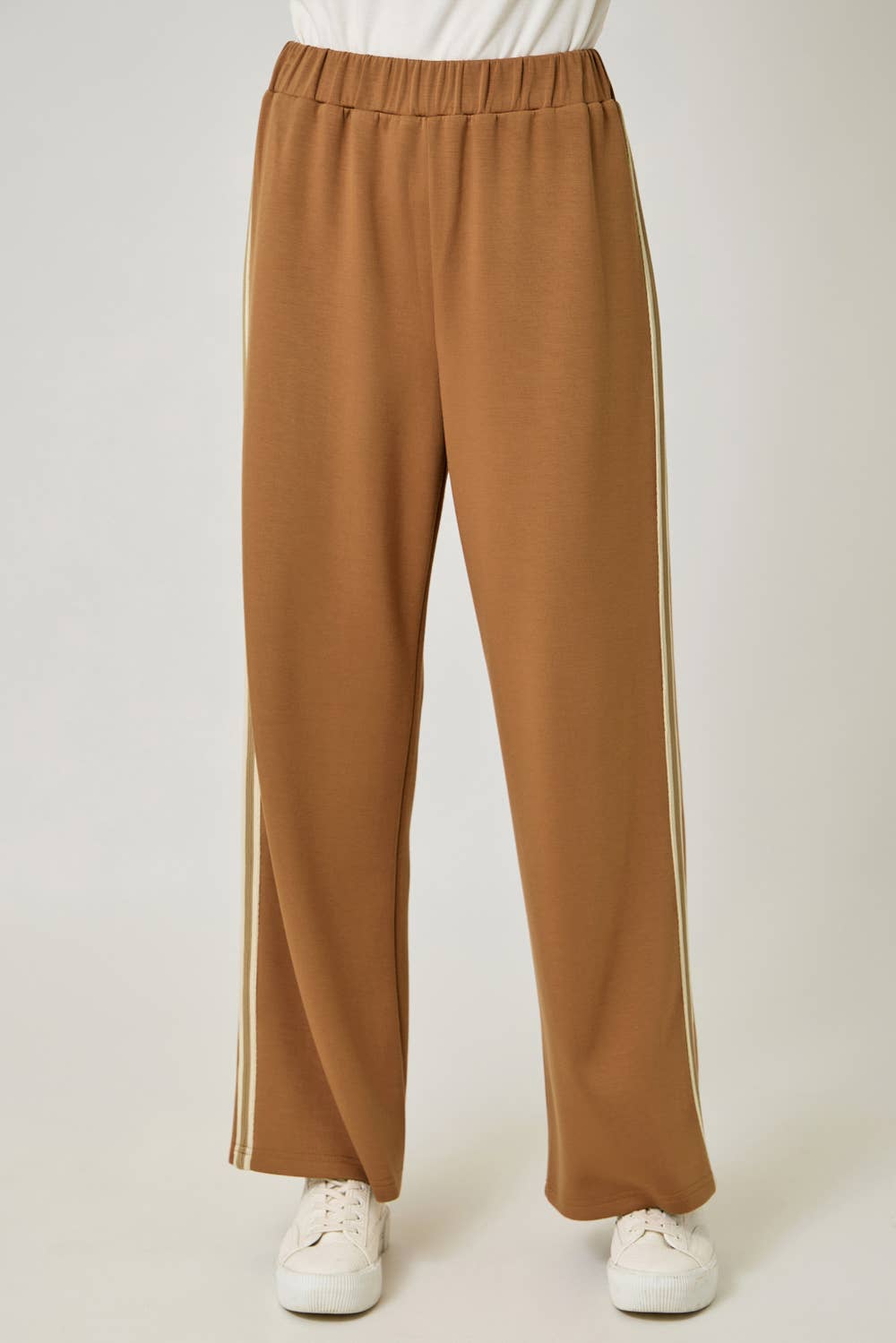 Embroidered Stripe Tracksuit Pants