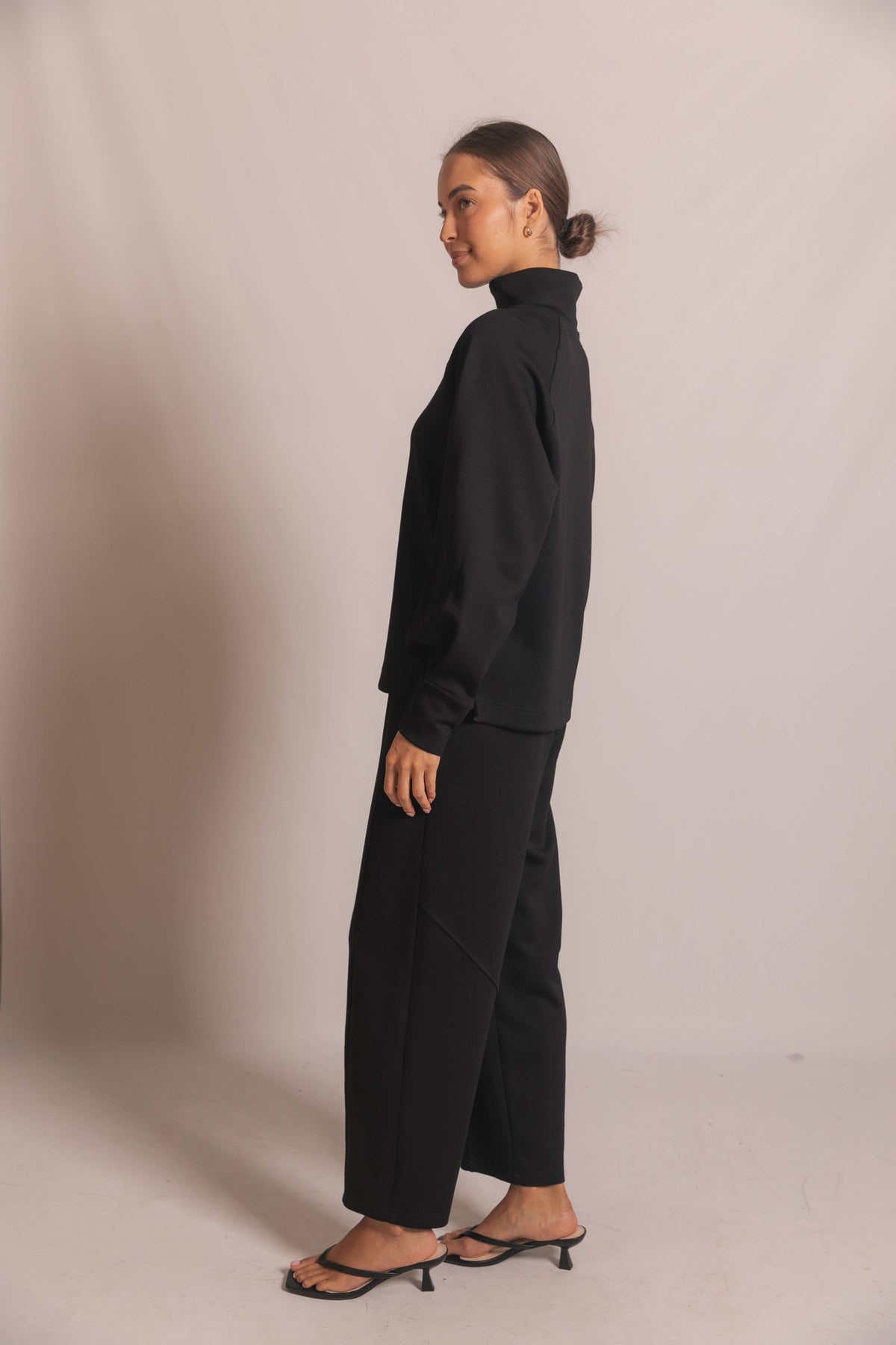 Butter Modal Mock Neck Long Sleeve