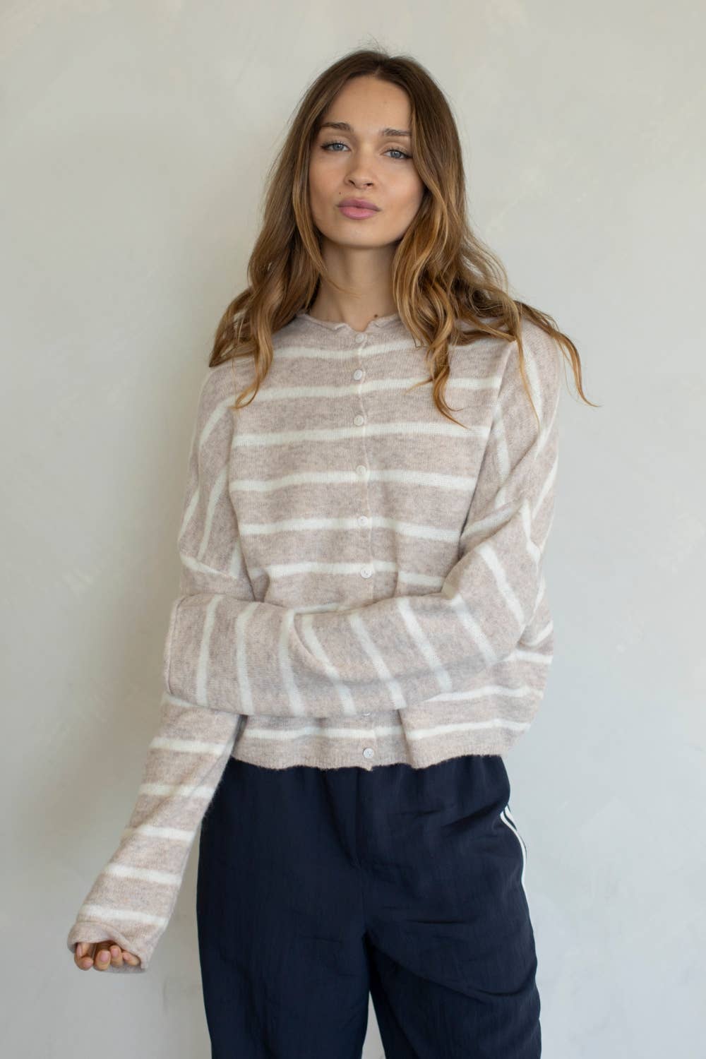 Cabana-Striped Piper Cardigan