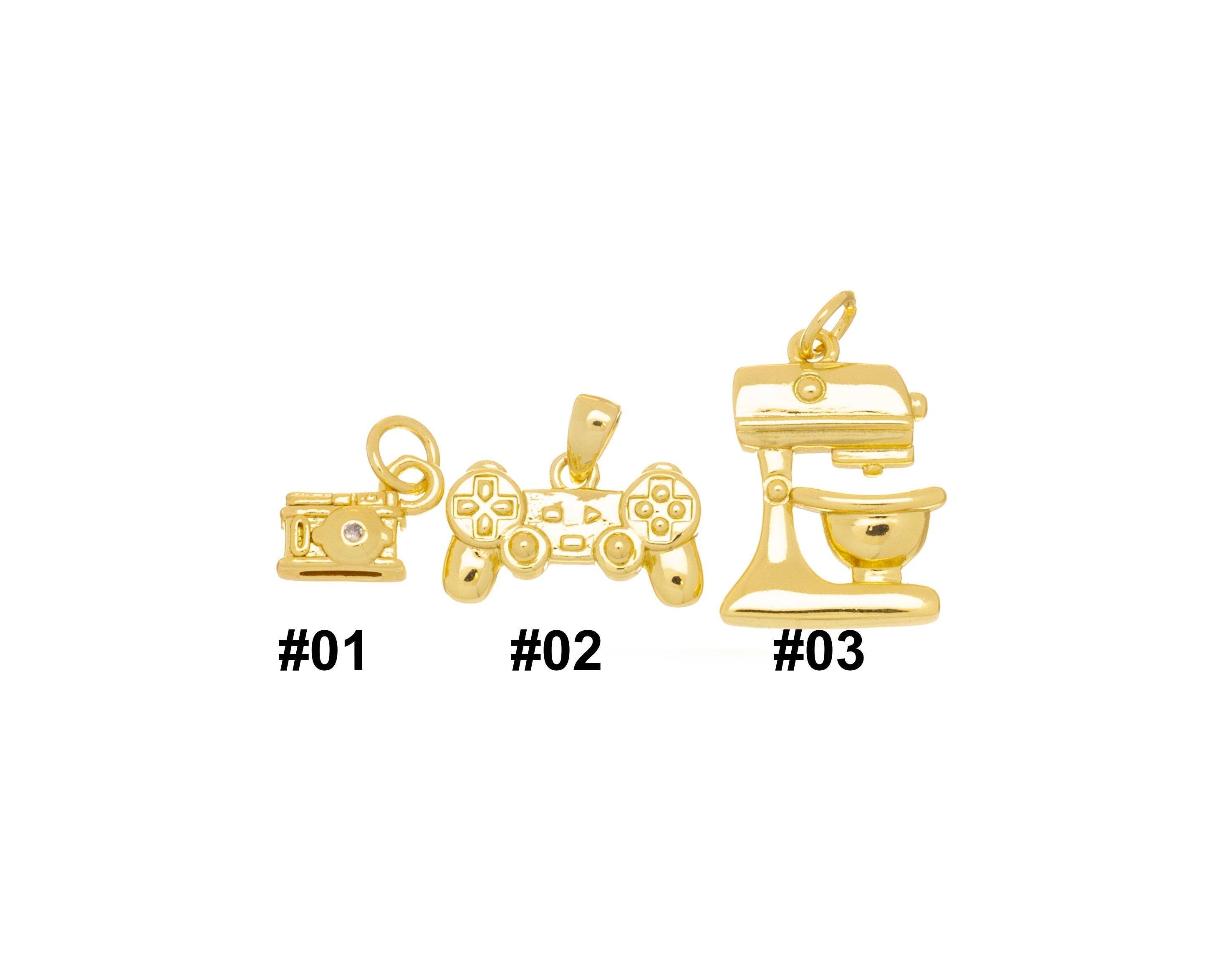 Gold Mixer Charm