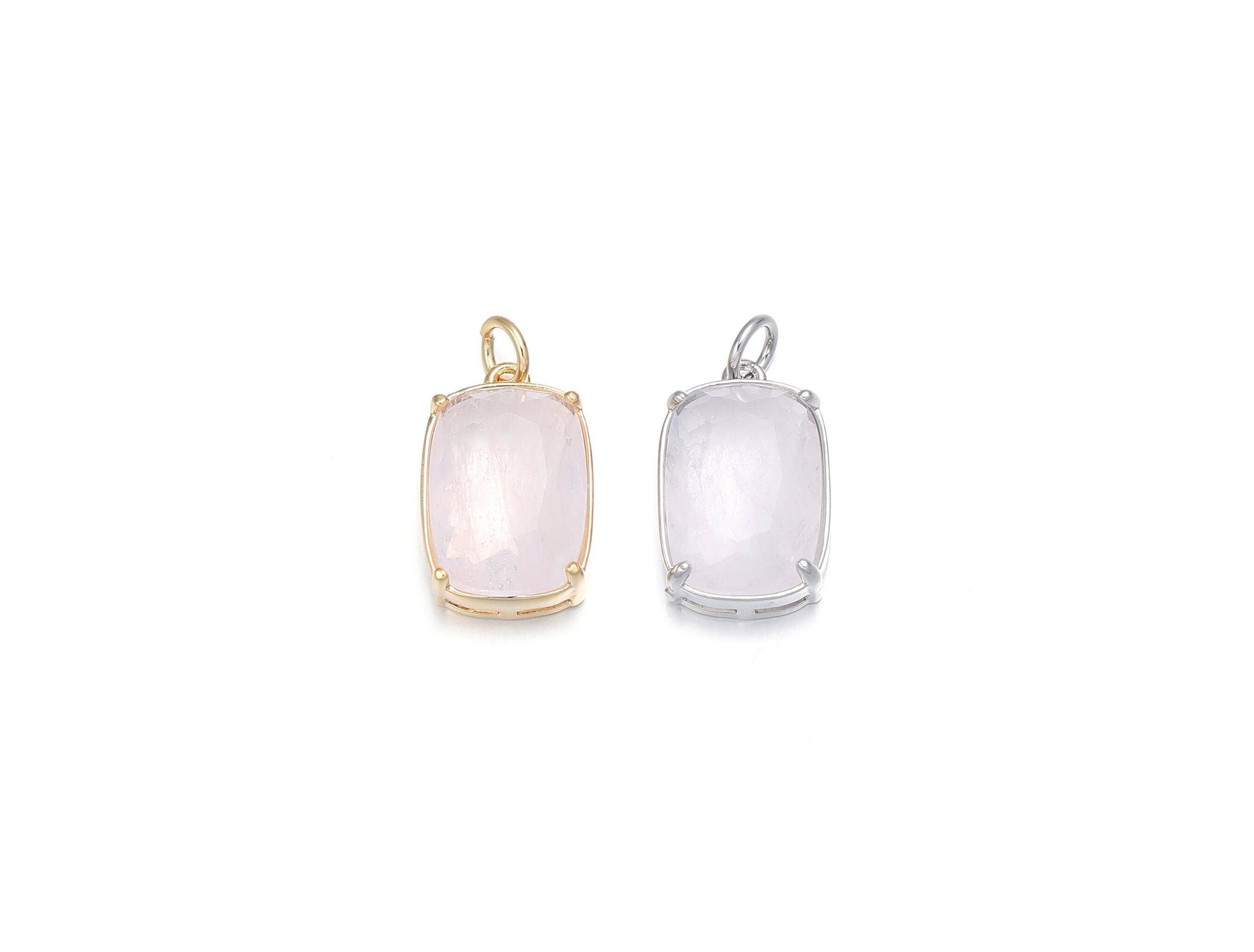 Rectangle Charms in Gold