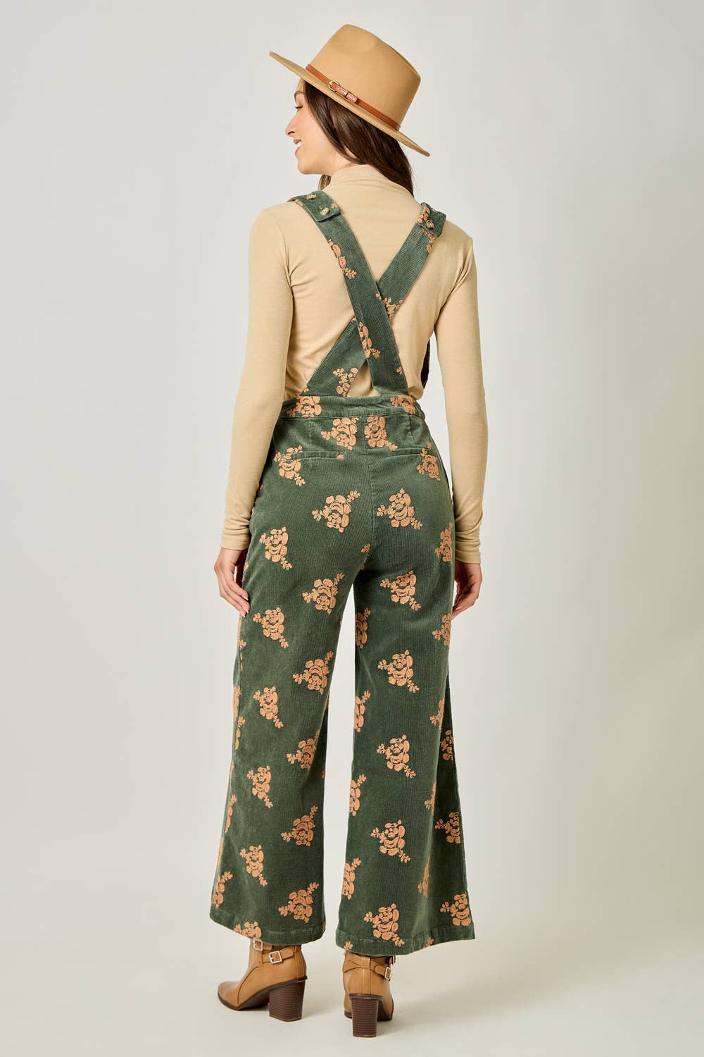 Fernie Embroidered Corduroy Jumpsuit
