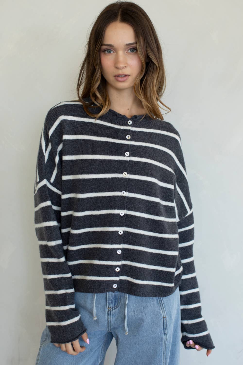 Cabana-Striped Piper Cardigan