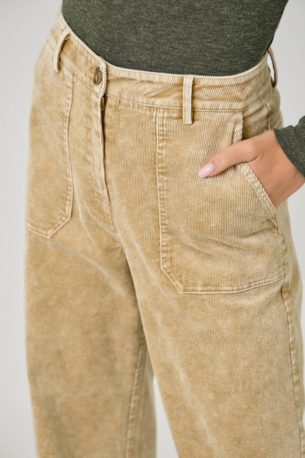 Washed Corduroy Trousers