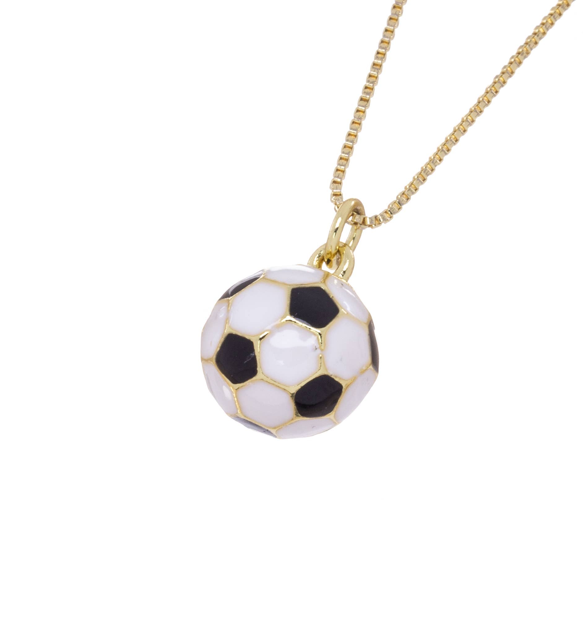 Soccer Ball Charm, Sports Ball Pendant