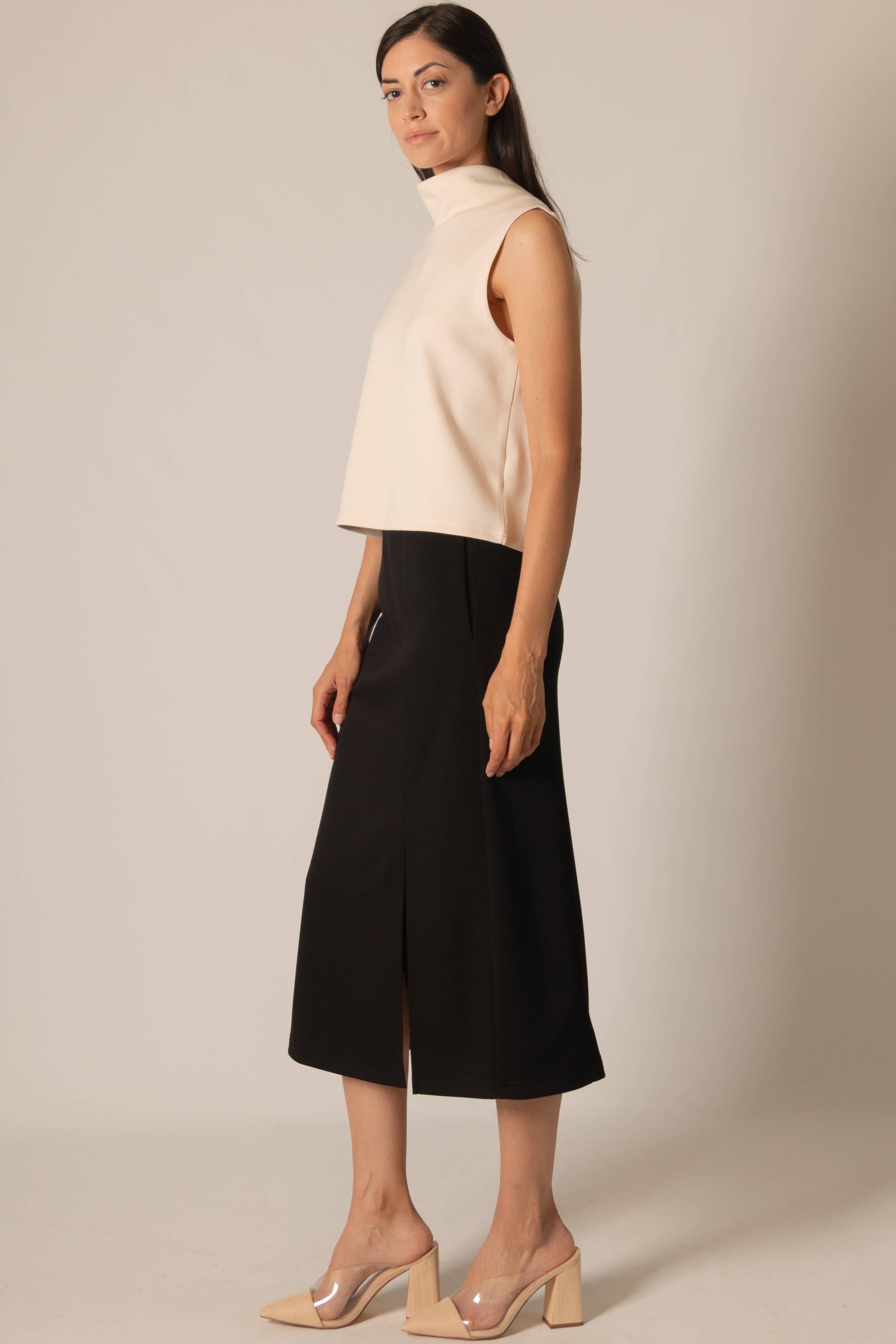 Butter Modal Cowl Neck Sleeveless Top