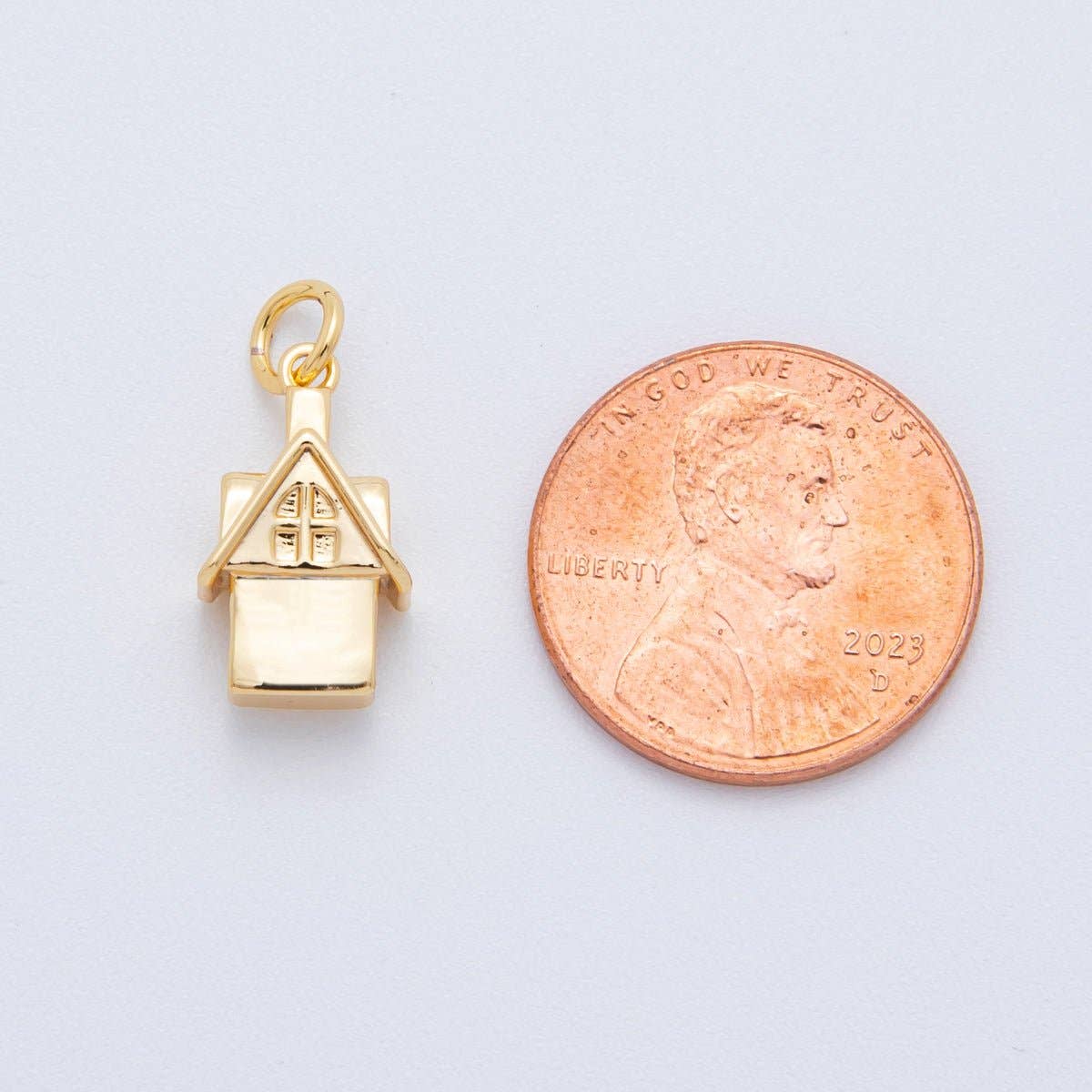 18K Gold Filled 19mm Mini House Charm | AH-924