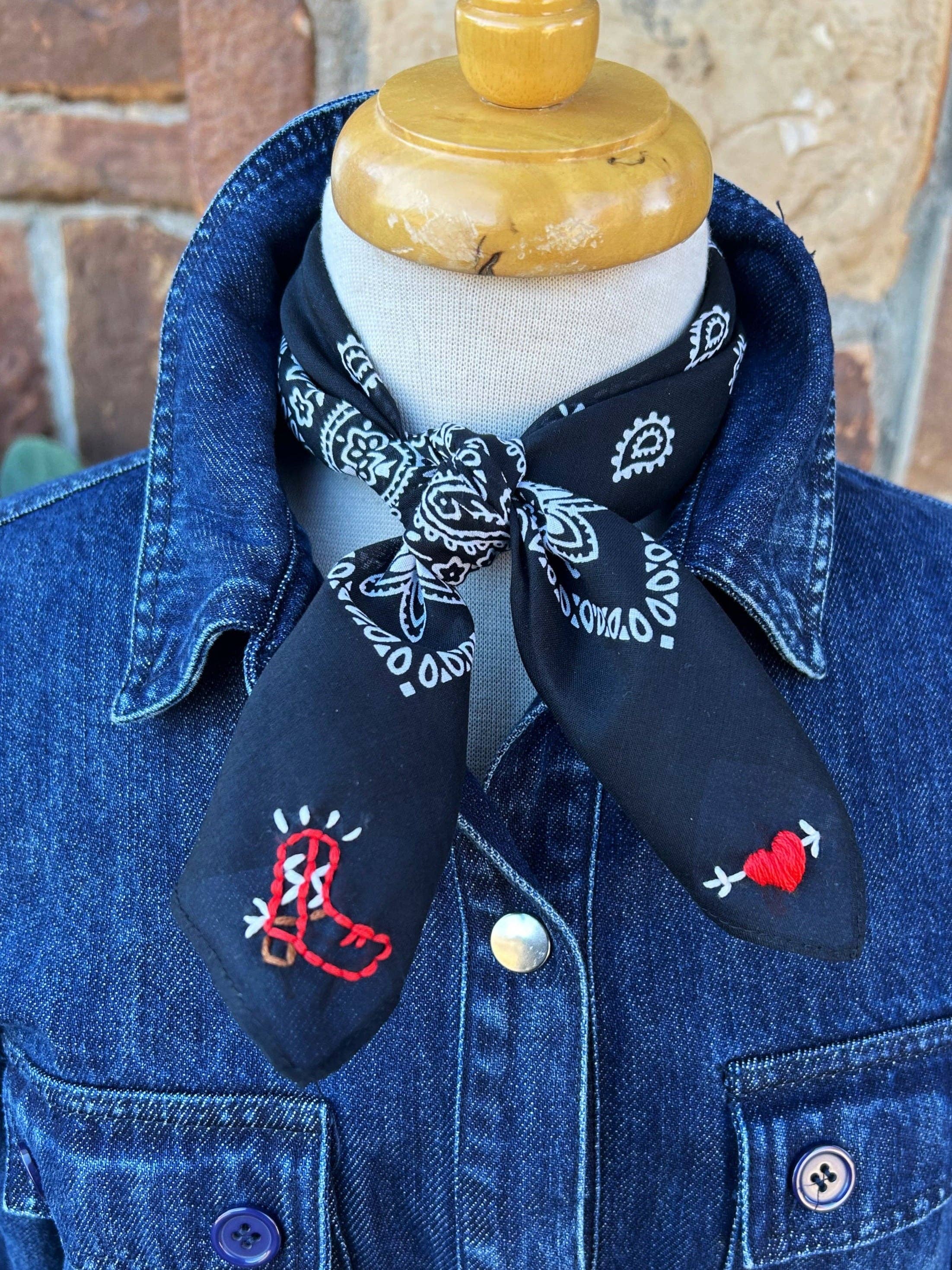 Embroidered Lubbock Tx Bandana