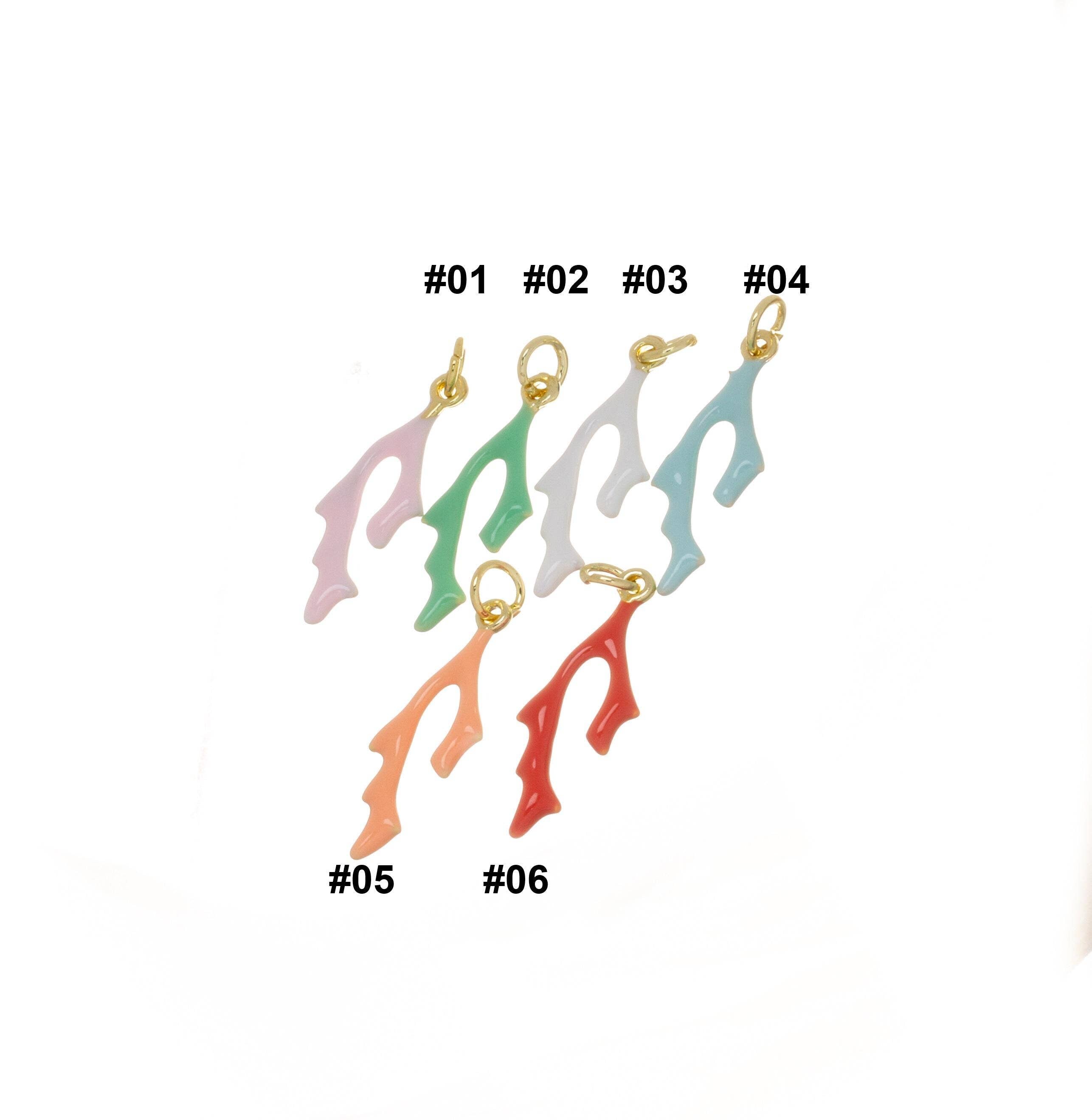 Ocean Coral Branch Charms for Necklace and Earrings CPG1418