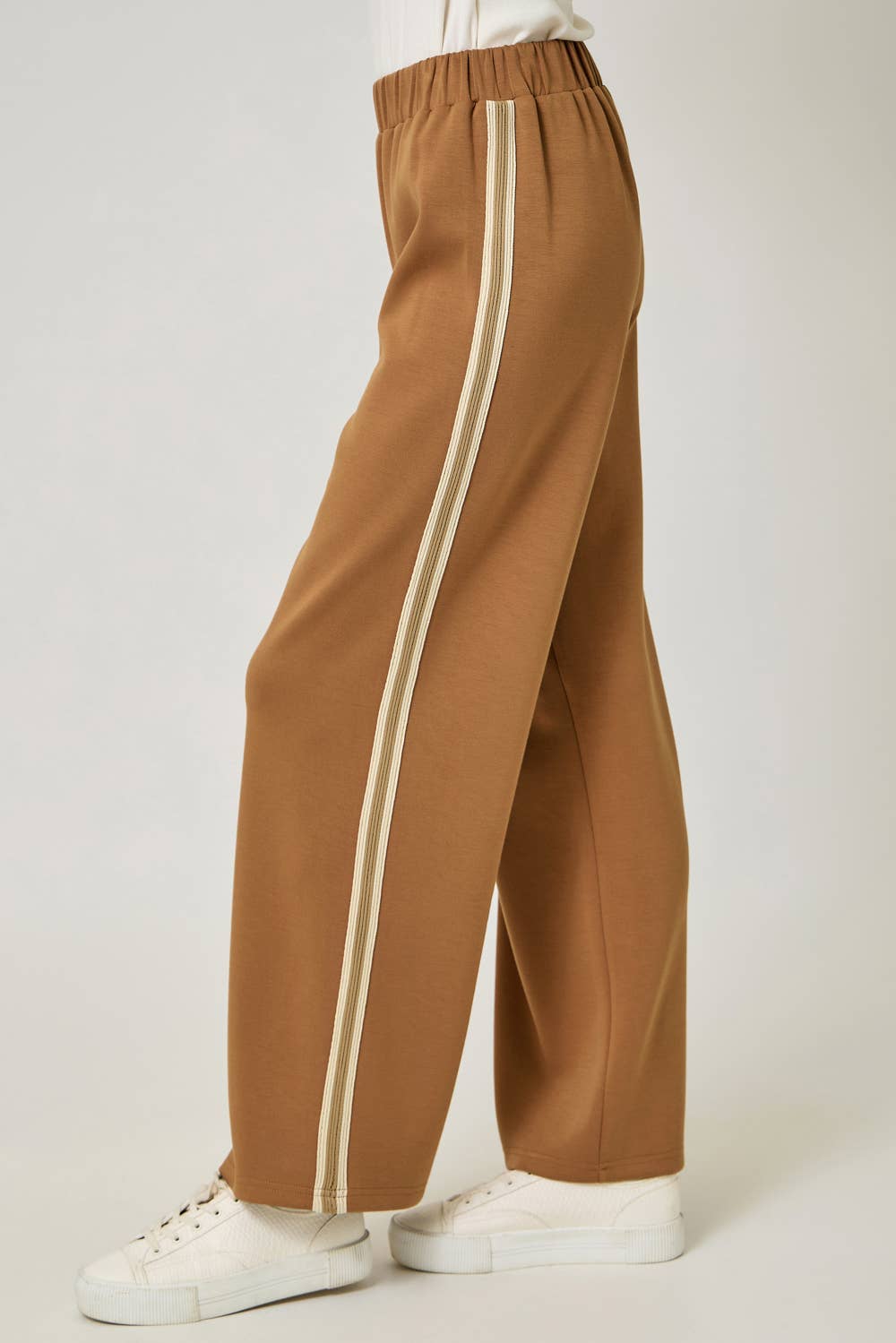 Embroidered Stripe Tracksuit Pants