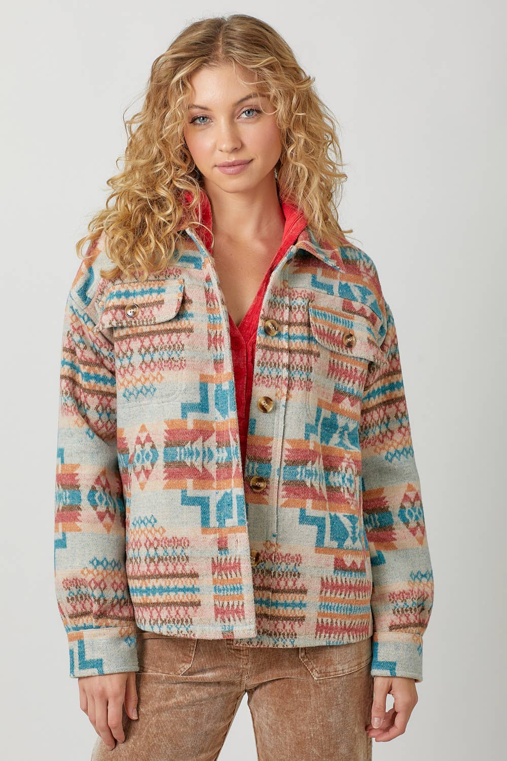 60748 Aztec Shacket