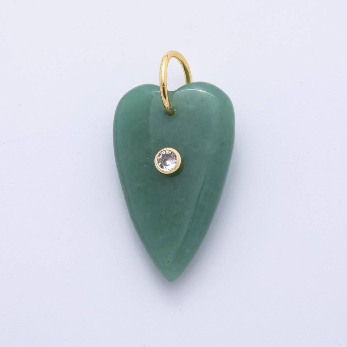 Heart Gemstone Charm