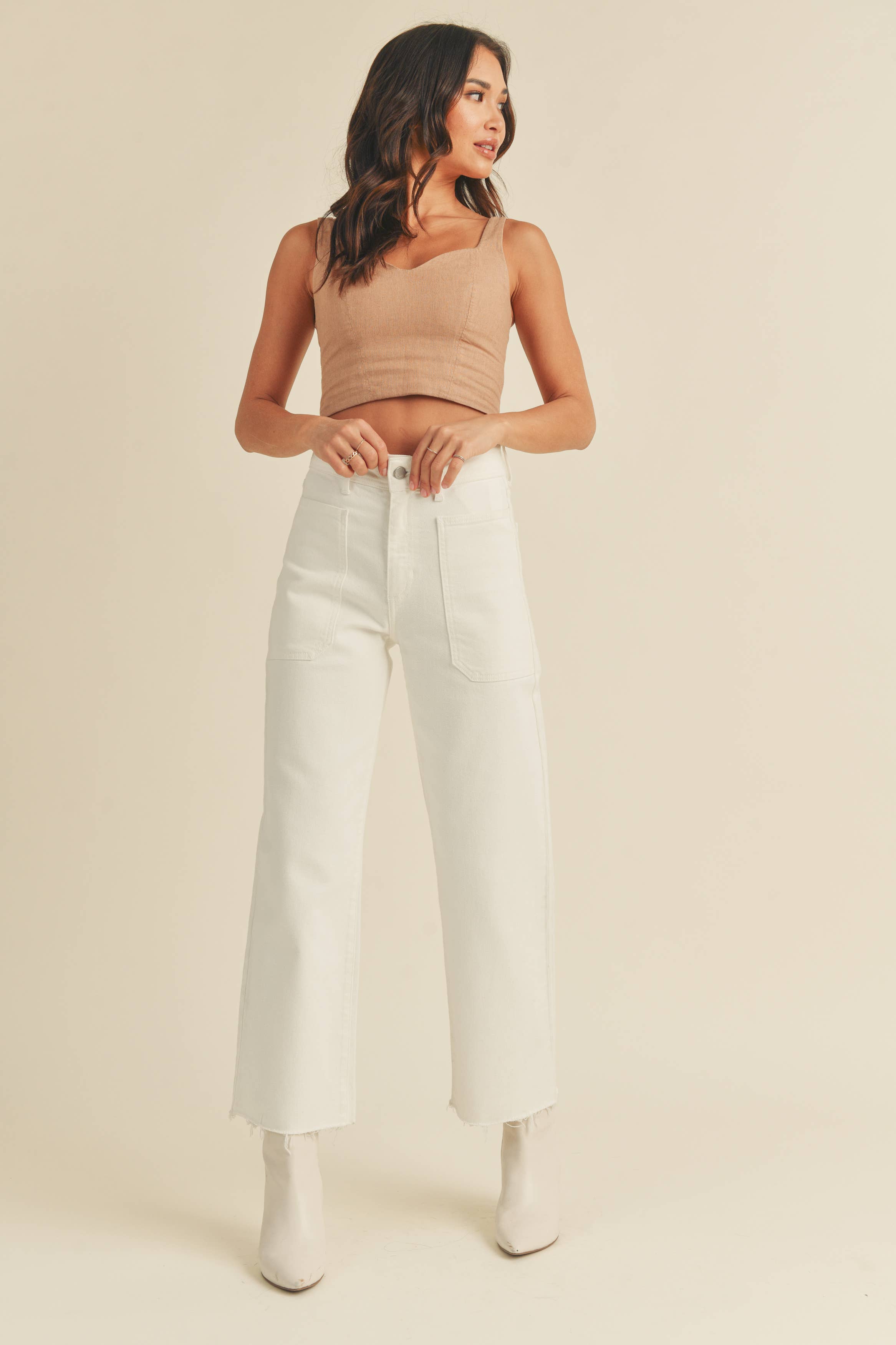 Kristie High Rise Wide Leg Pant