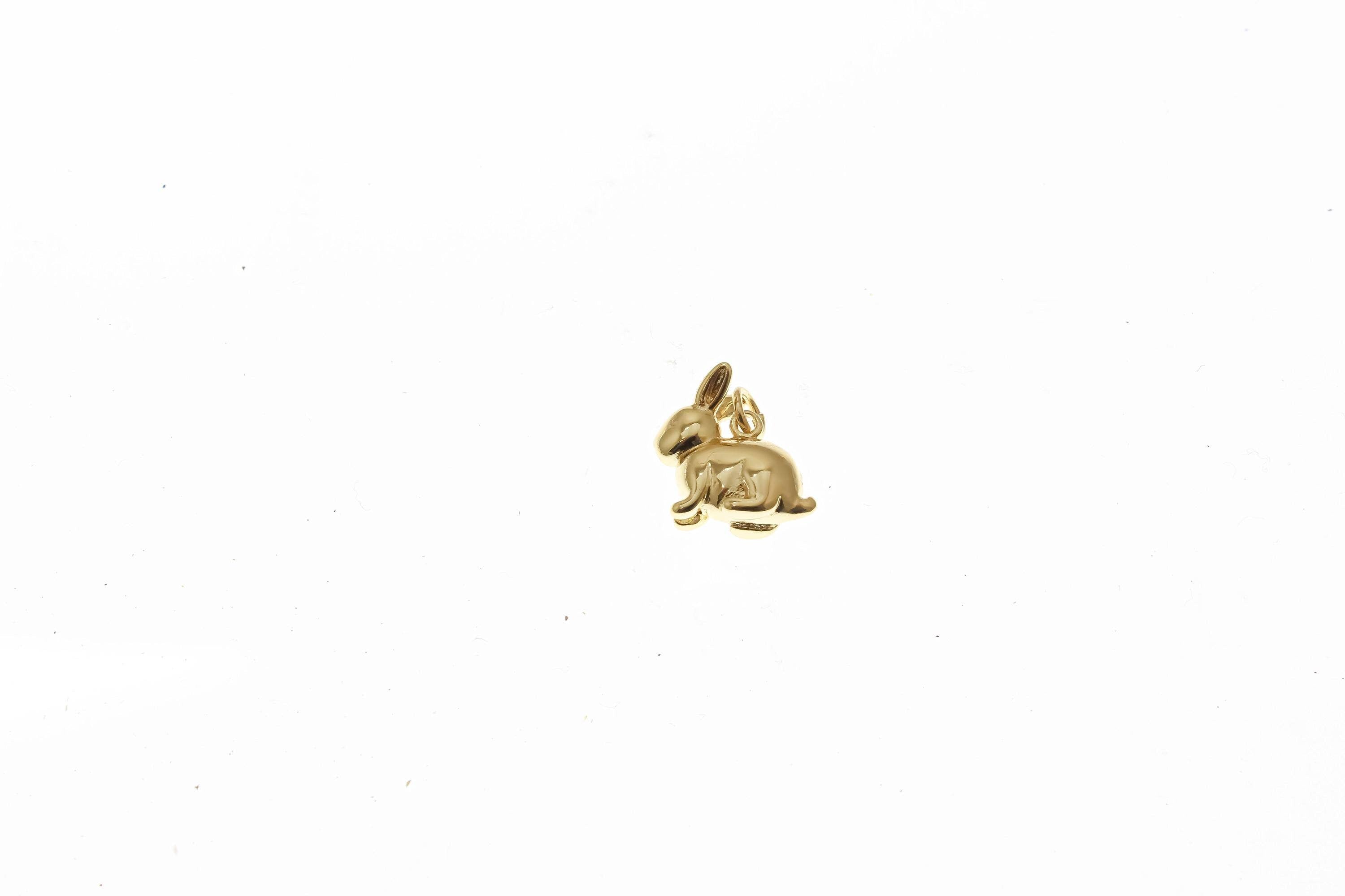 Gold Bunny Rabbit Charms
