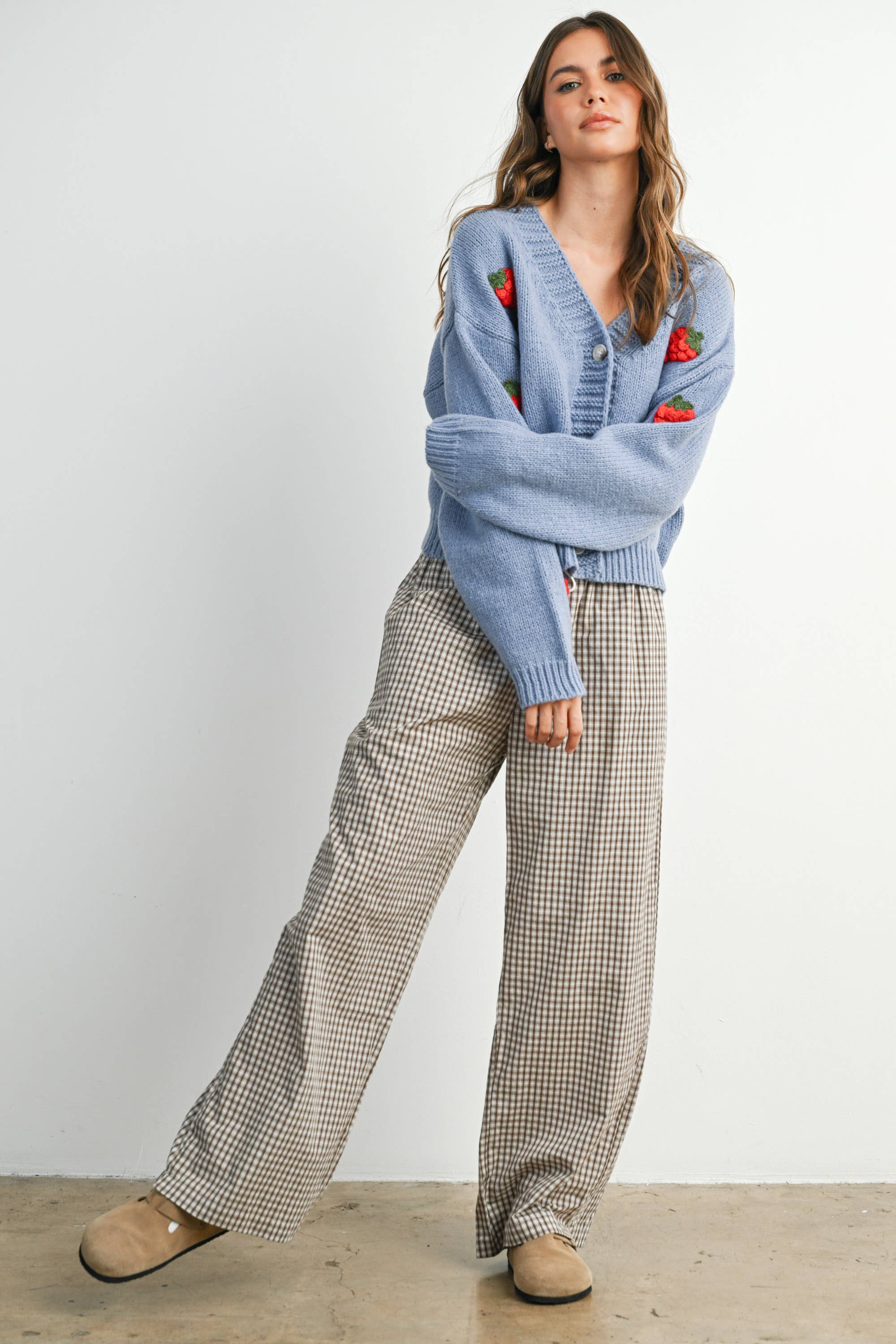 Loose-Fit Adjustable Tie-Front Pants - BMP7854