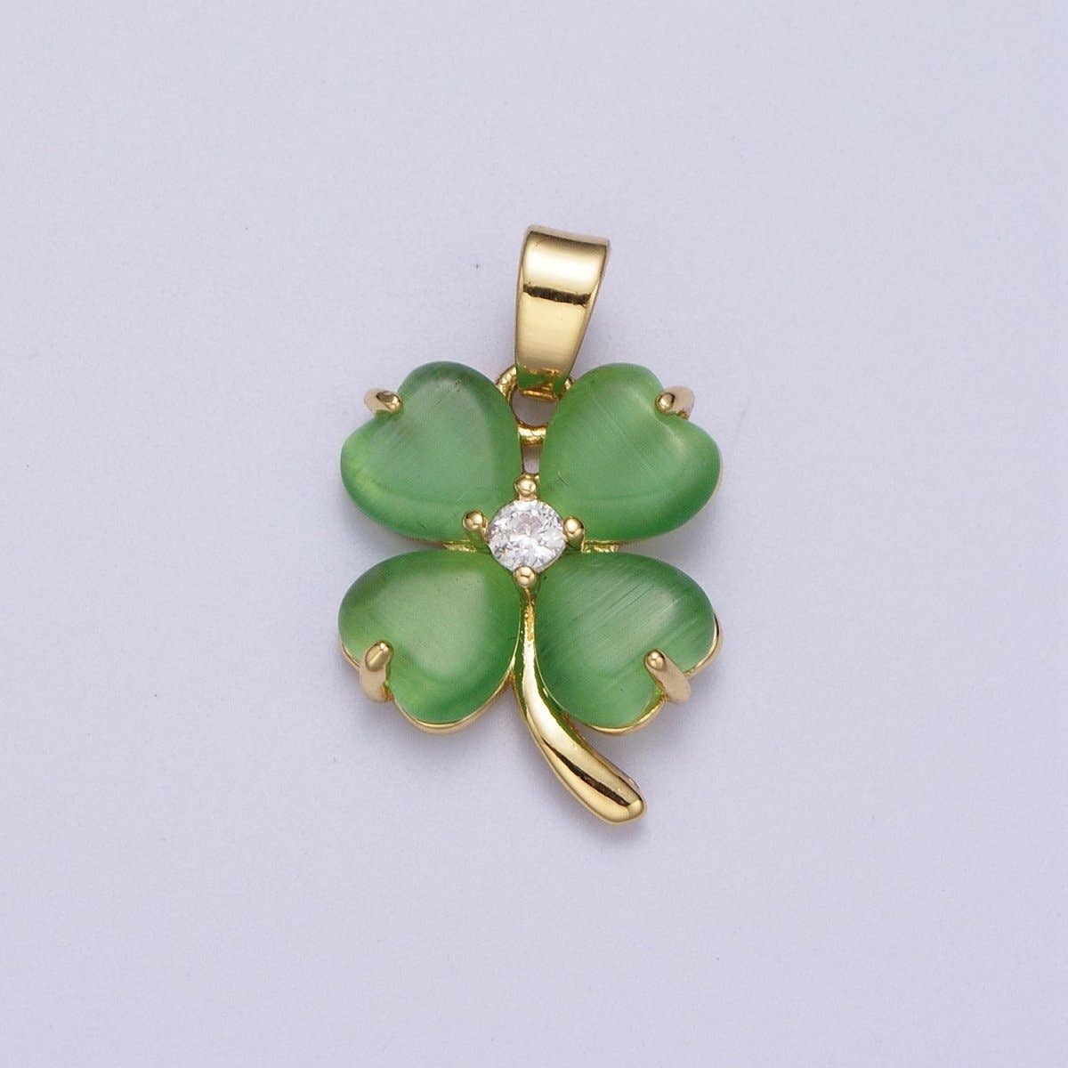 Green Quatrefoil Lucky Clover