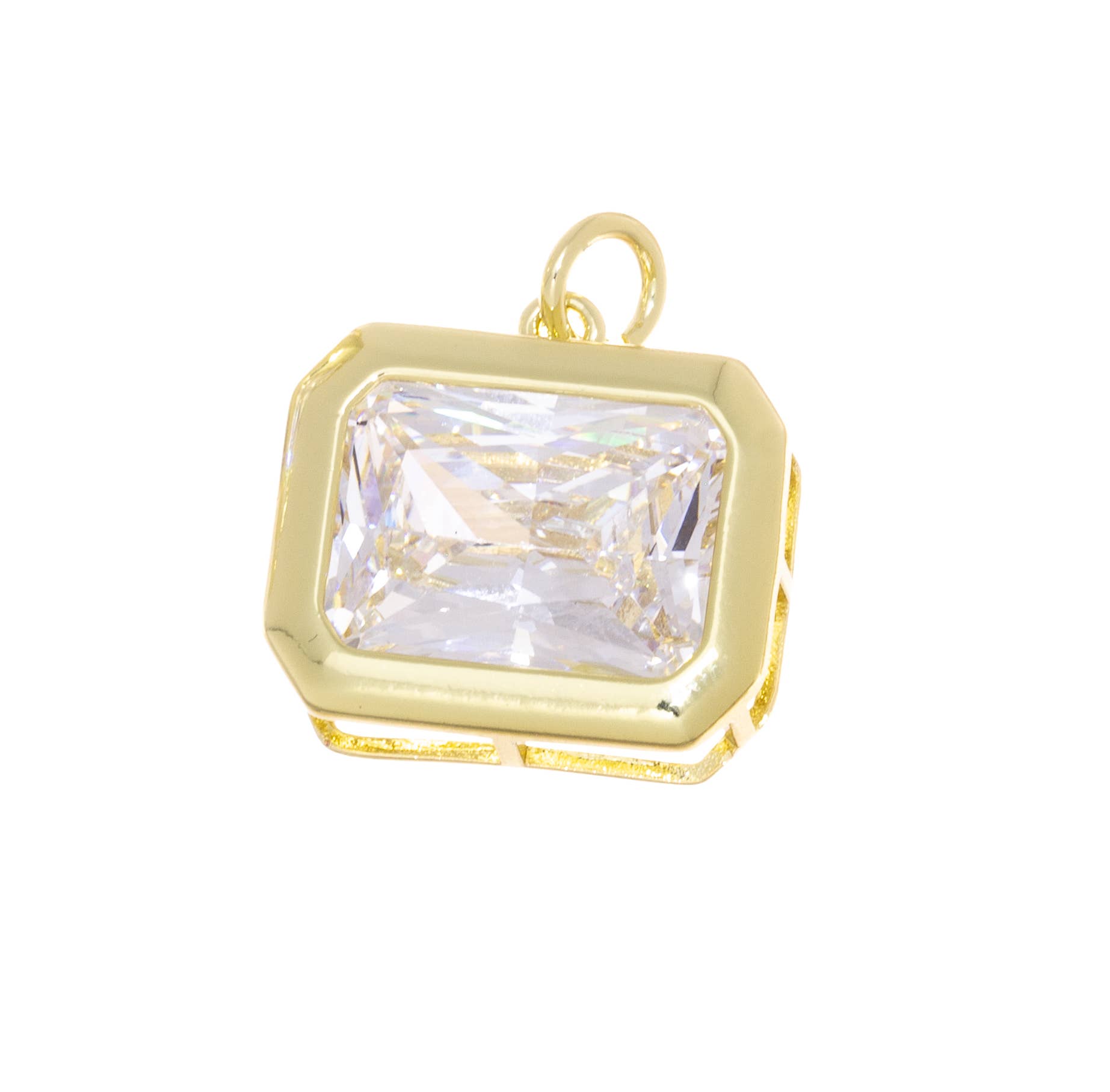 5A High Quality CZ Rectangle Pendant For Jewelry,CPG3152