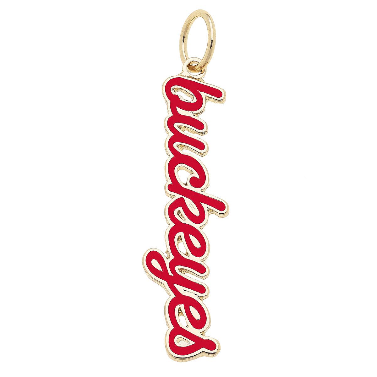 Ohio State Buckeyes Enamel Script Charm