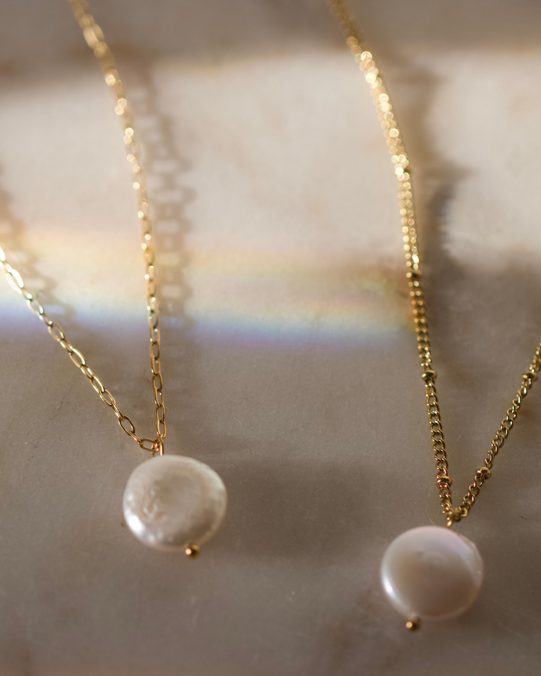 Coin Pearl Necklace