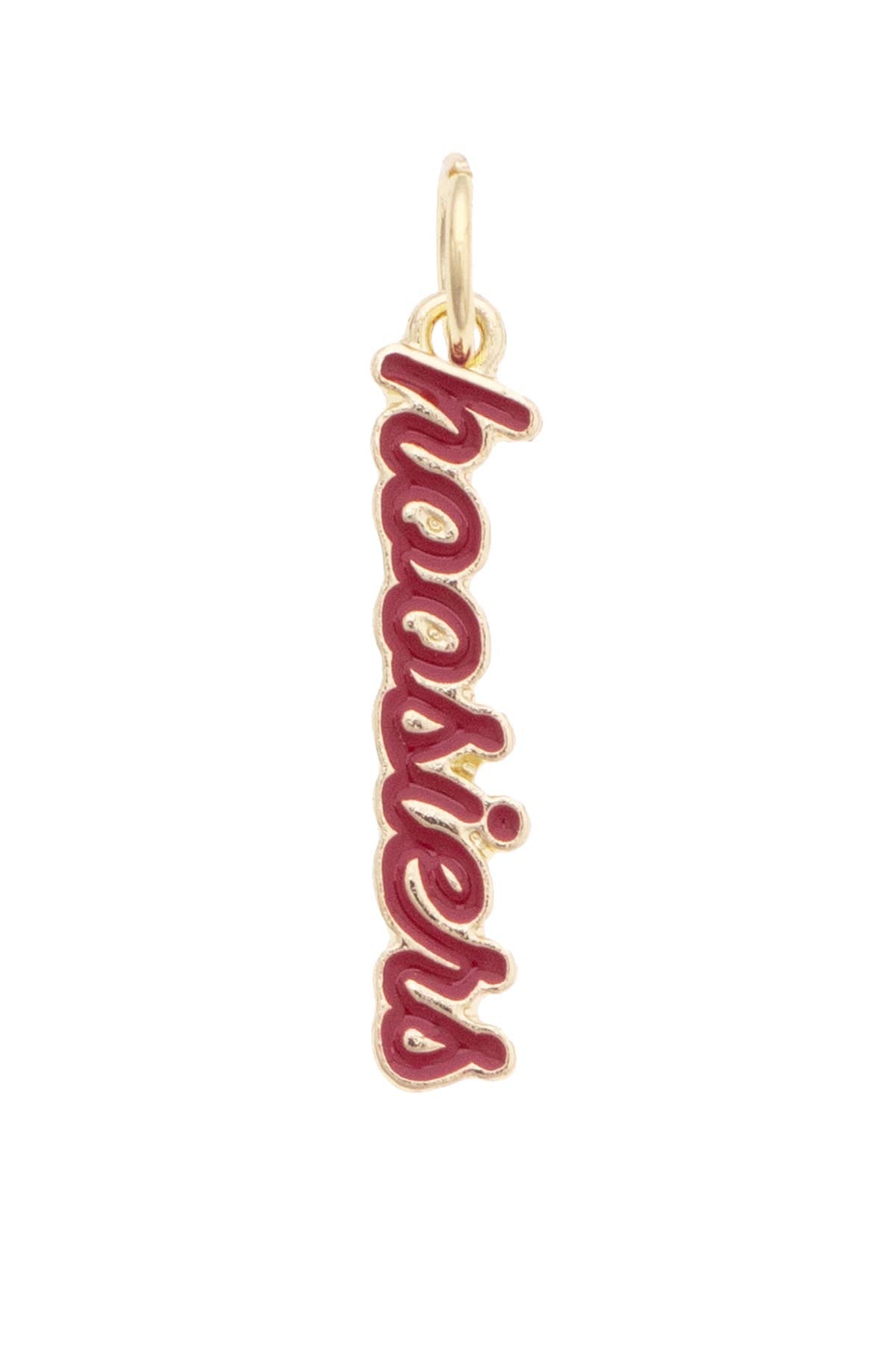 Indiana Hoosiers Enamel Script Charm