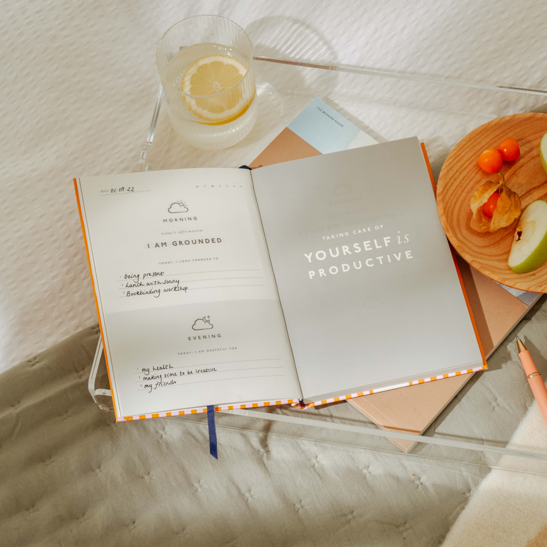 Rising Sun Foiled Hardcover Guided Gratitude Journal