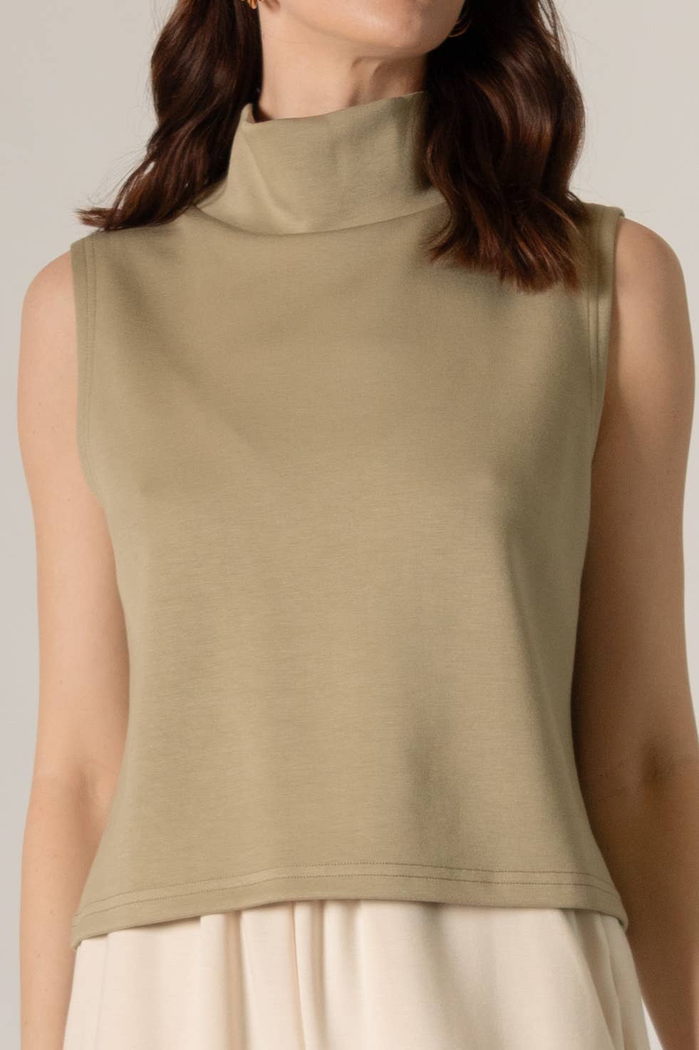 Butter Modal Cowl Neck Sleeveless Top