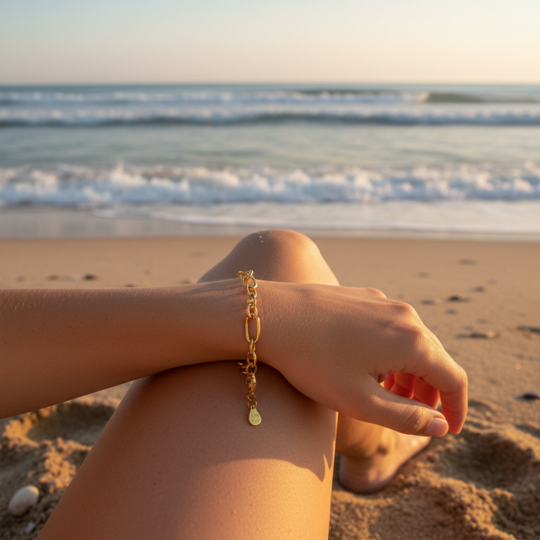 Gold Keepsake Bracelet | Waterproof, Hypoallergenic & Tarnish Resistant