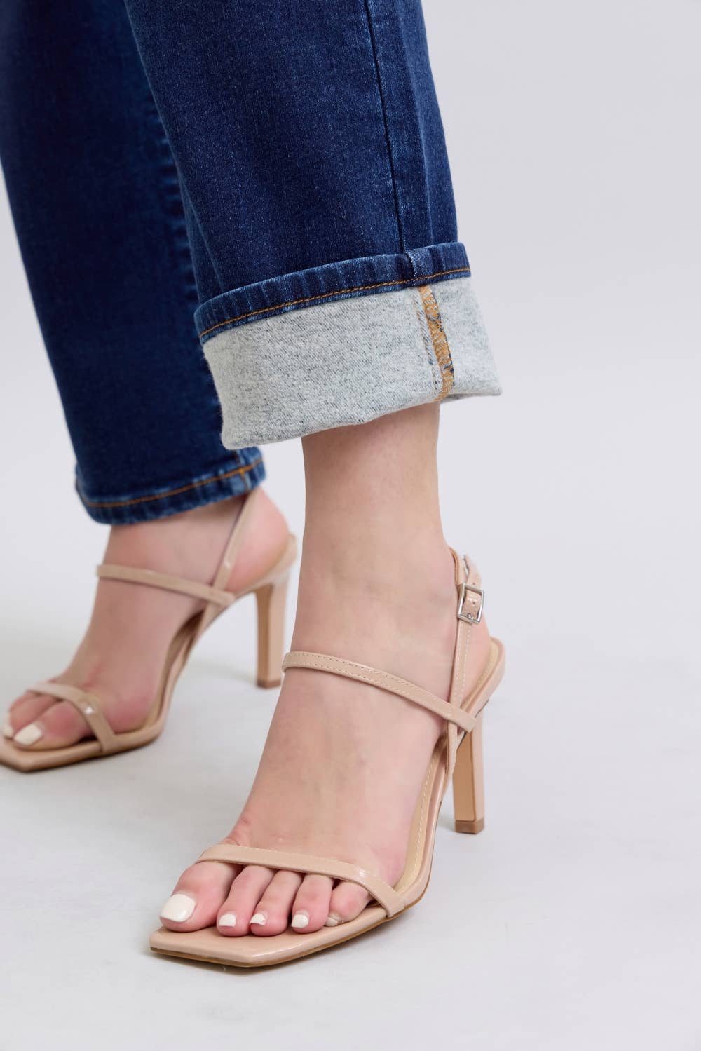 Vintage Wash Thermal Straight Denim