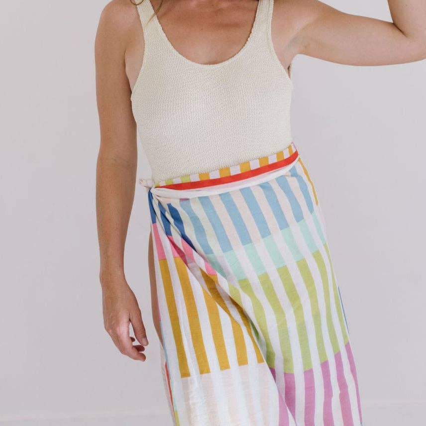 Rainbow Stripe Sarong