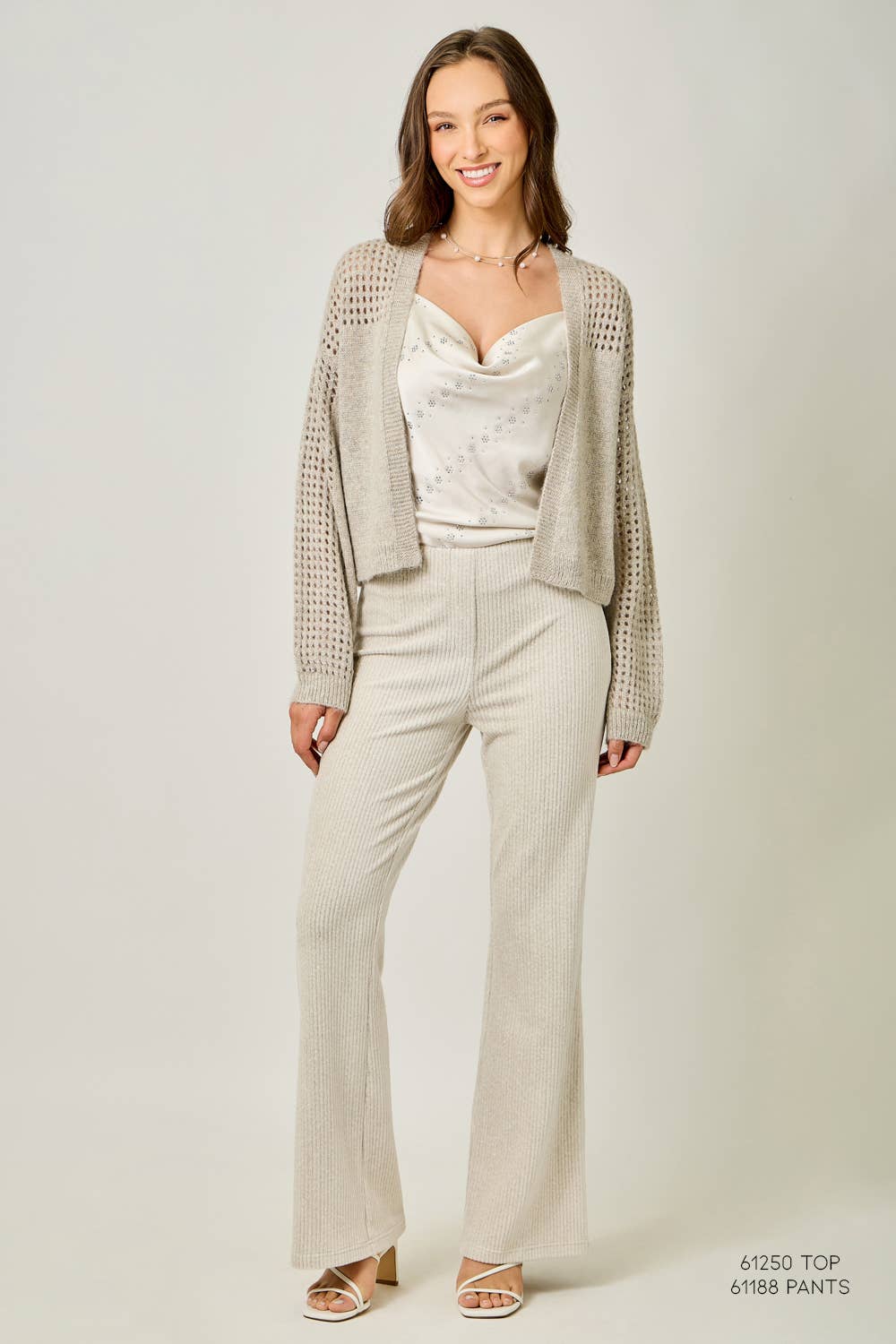 Metallic Sweater Cardigan