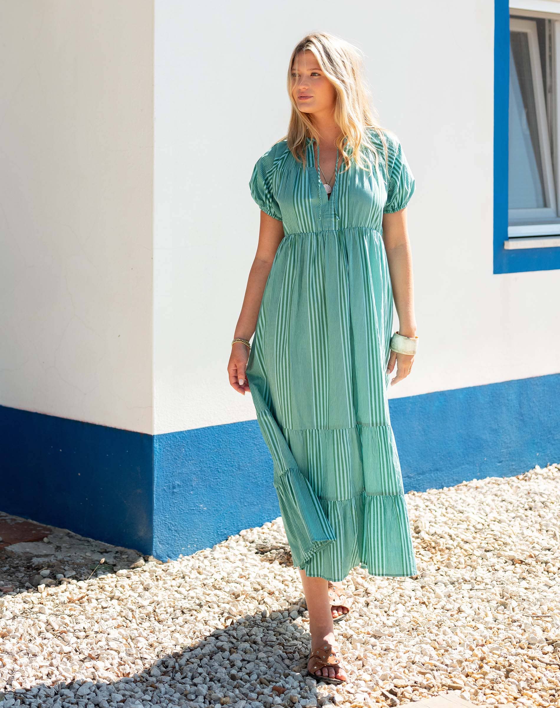 Birdie Short Sleeve Maxi Dress