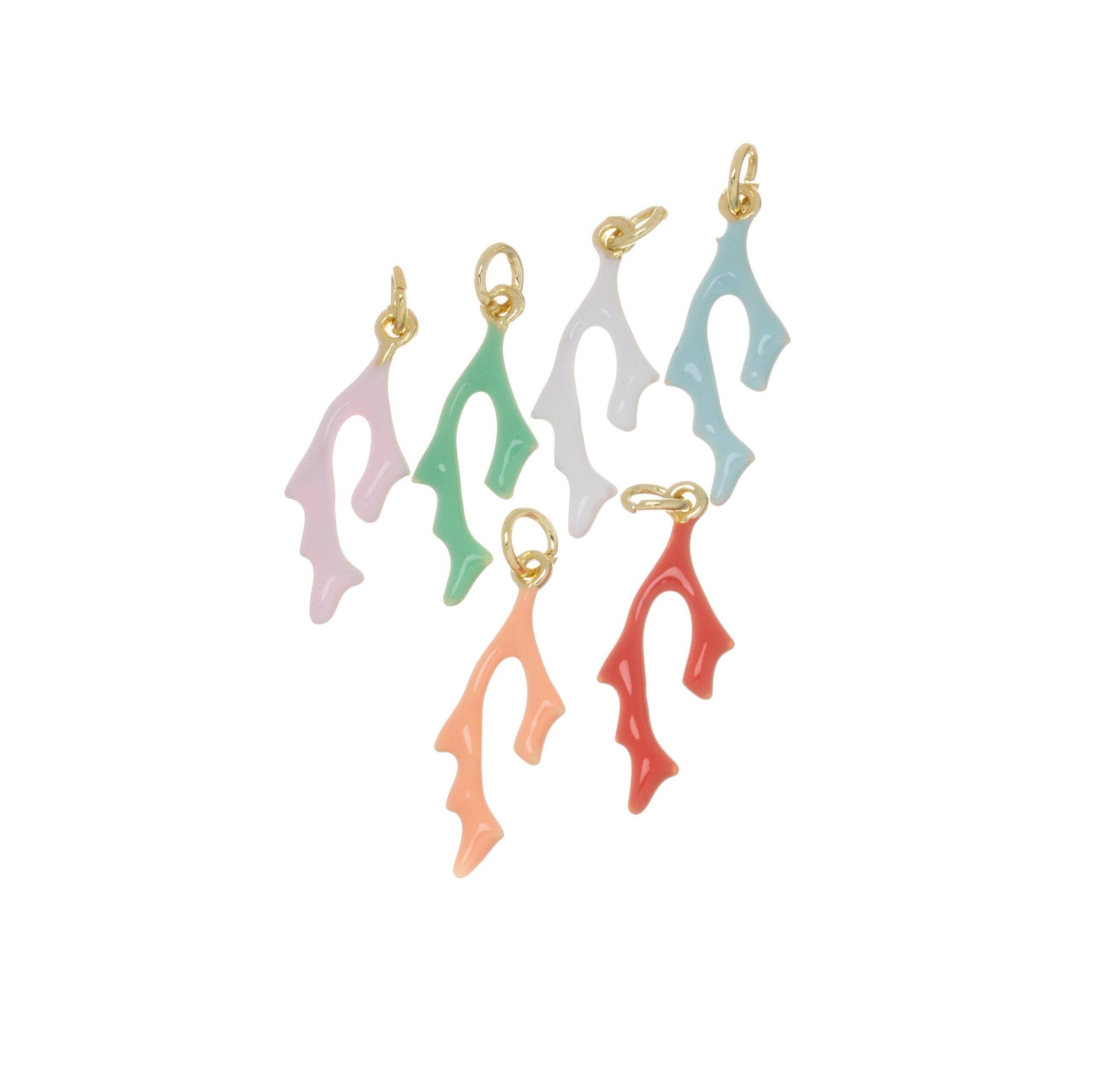 Ocean Coral Branch Charms for Necklace and Earrings CPG1418