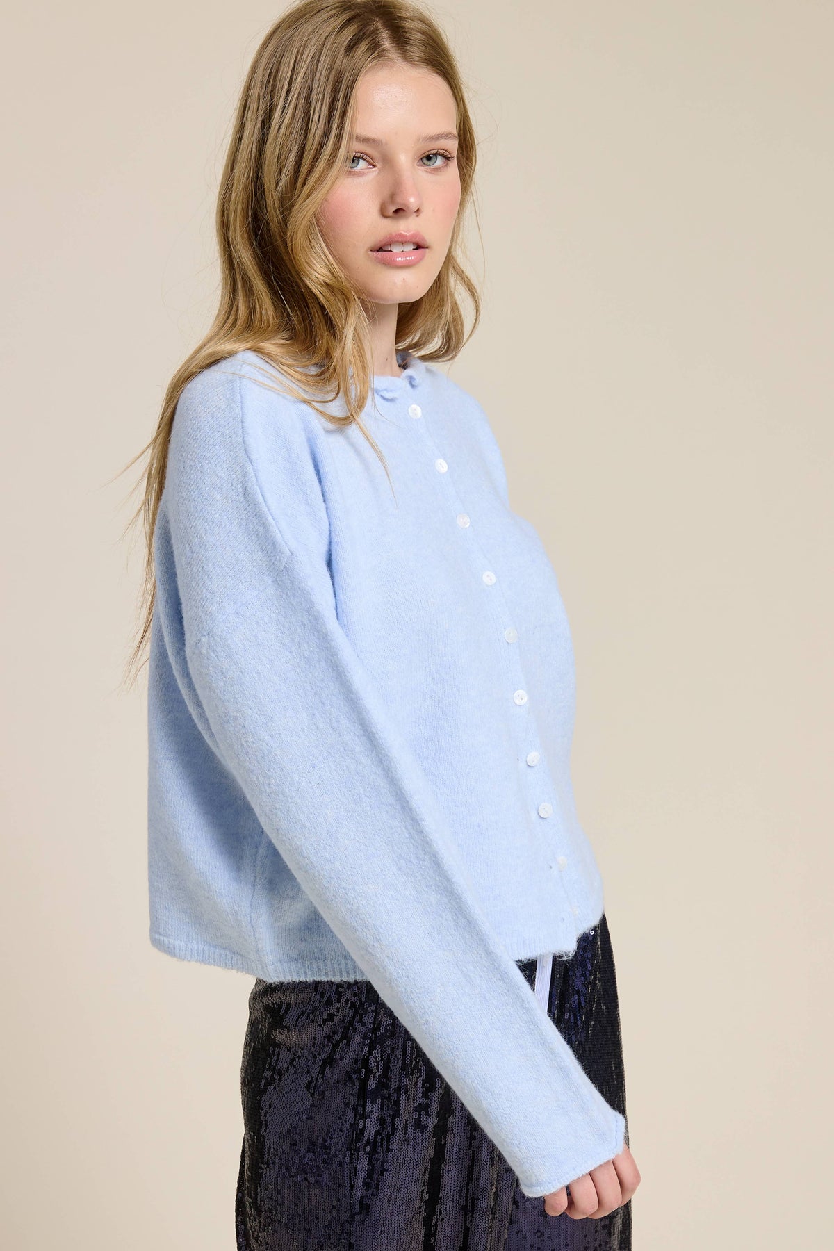 Open-Pack Essential Button Down Cardigan Top