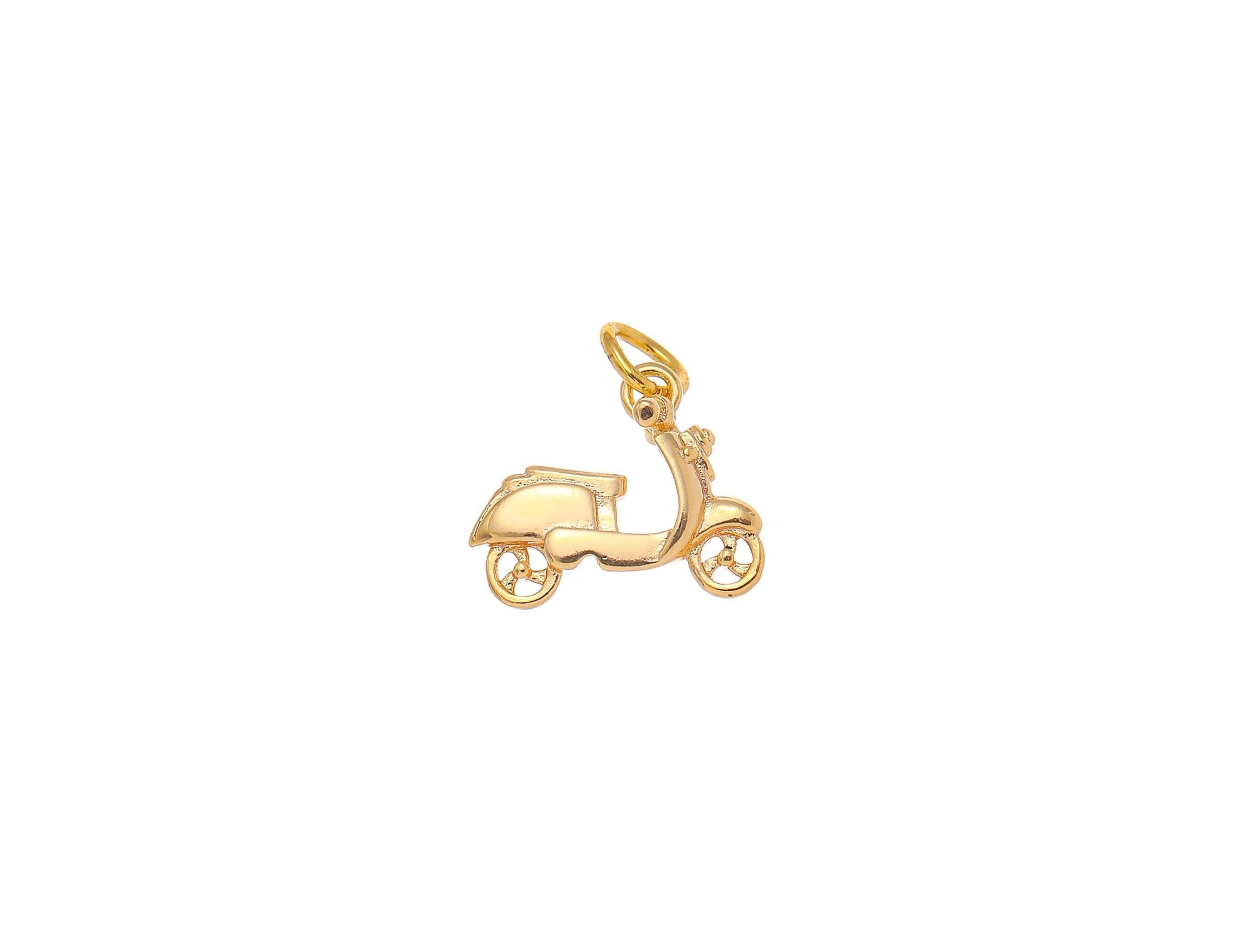18k Gold Vespa Charm
