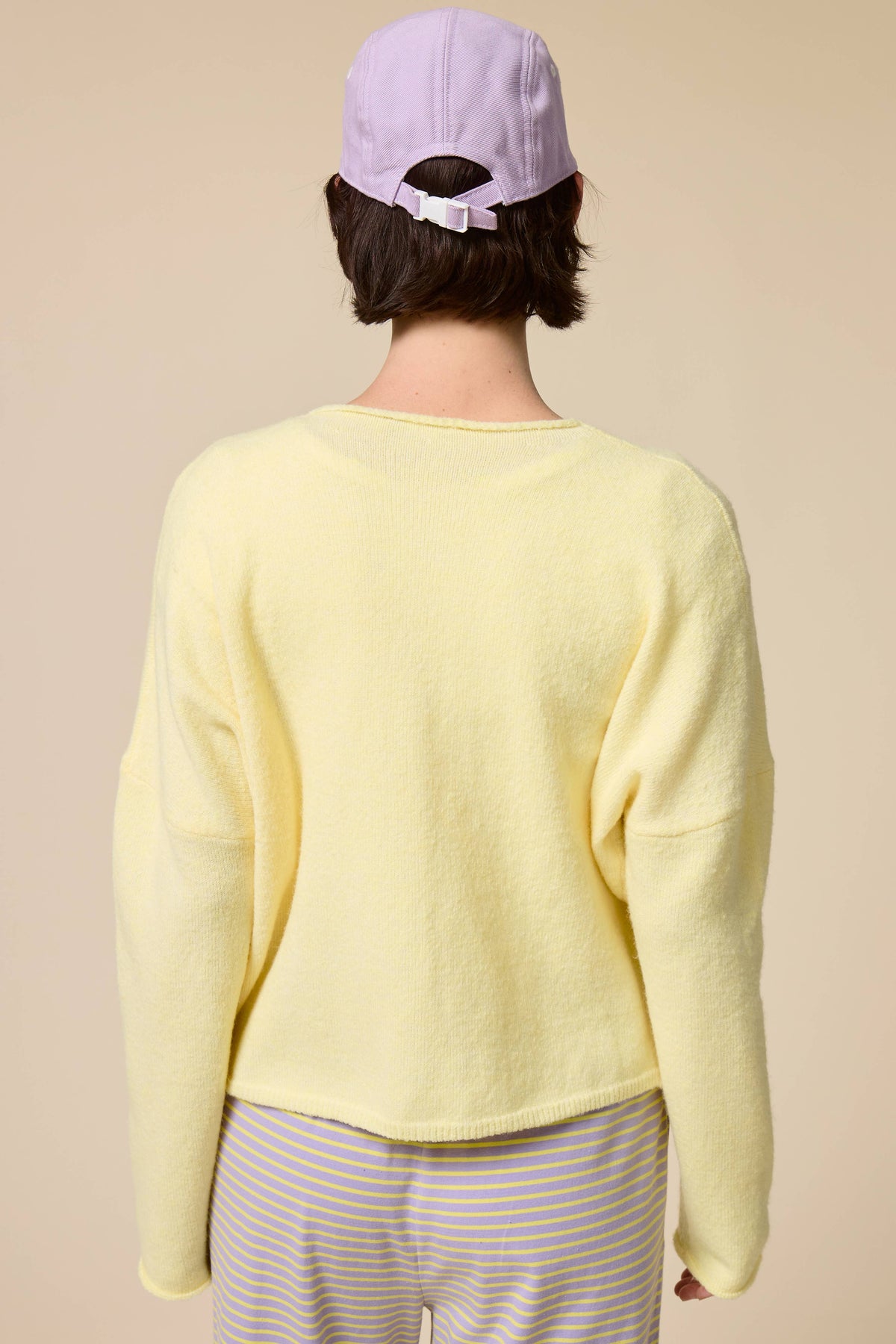 V neck Batwing Sleeve Button Up Cardigan