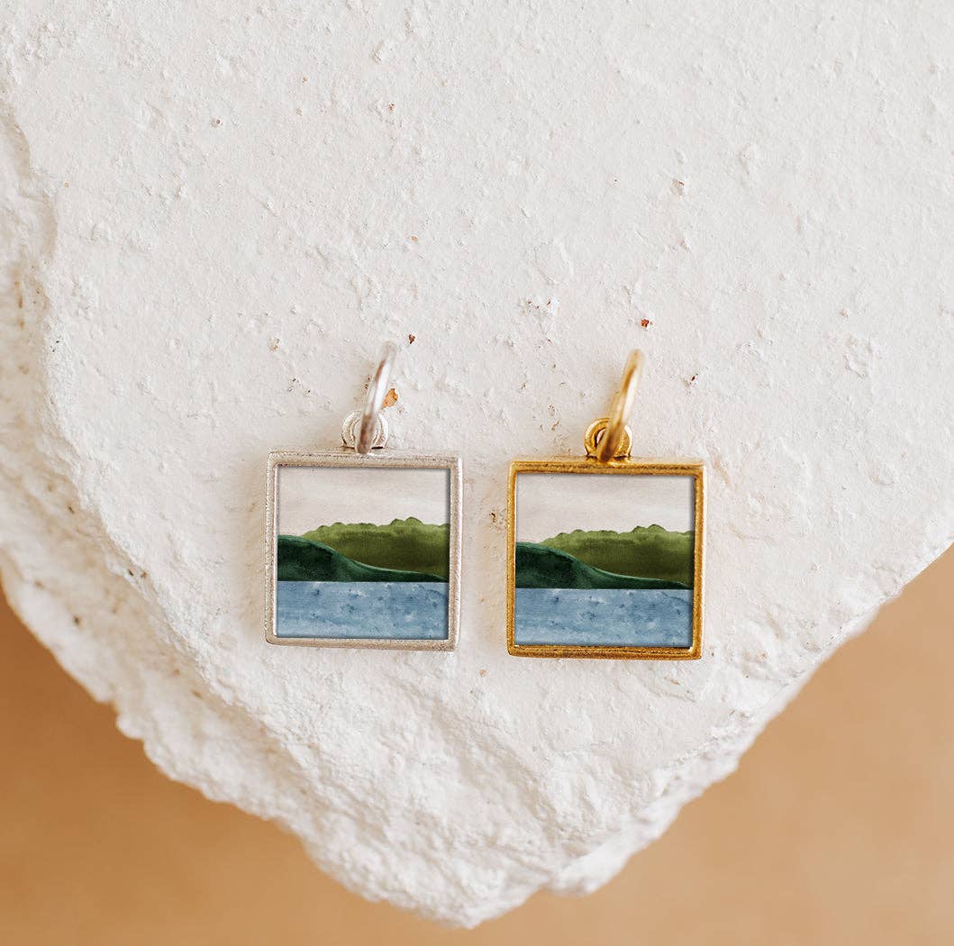 Serenity Charm Pendant Necklace Gold