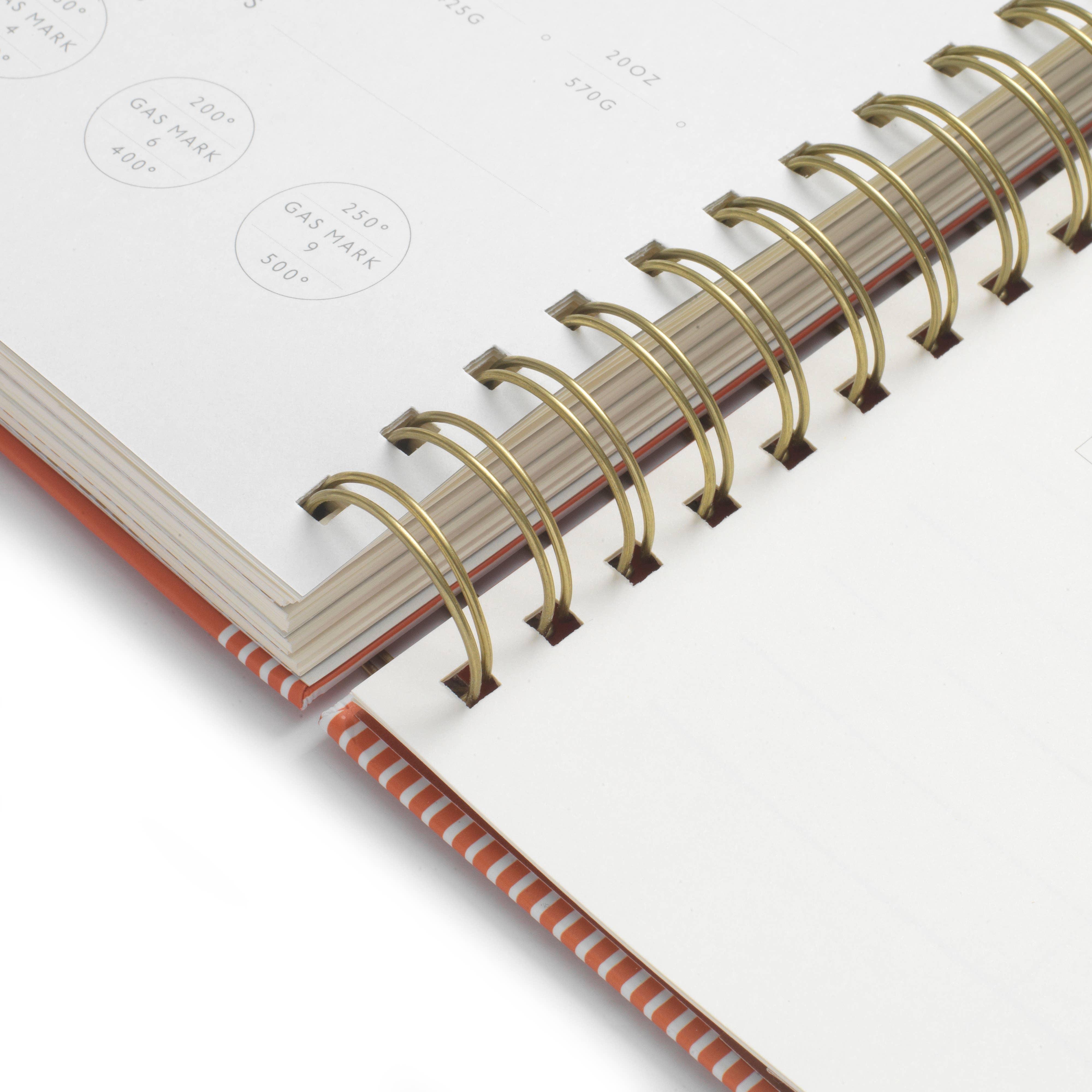 Eat Well Hardcover Spiral Guided Recipe Journal