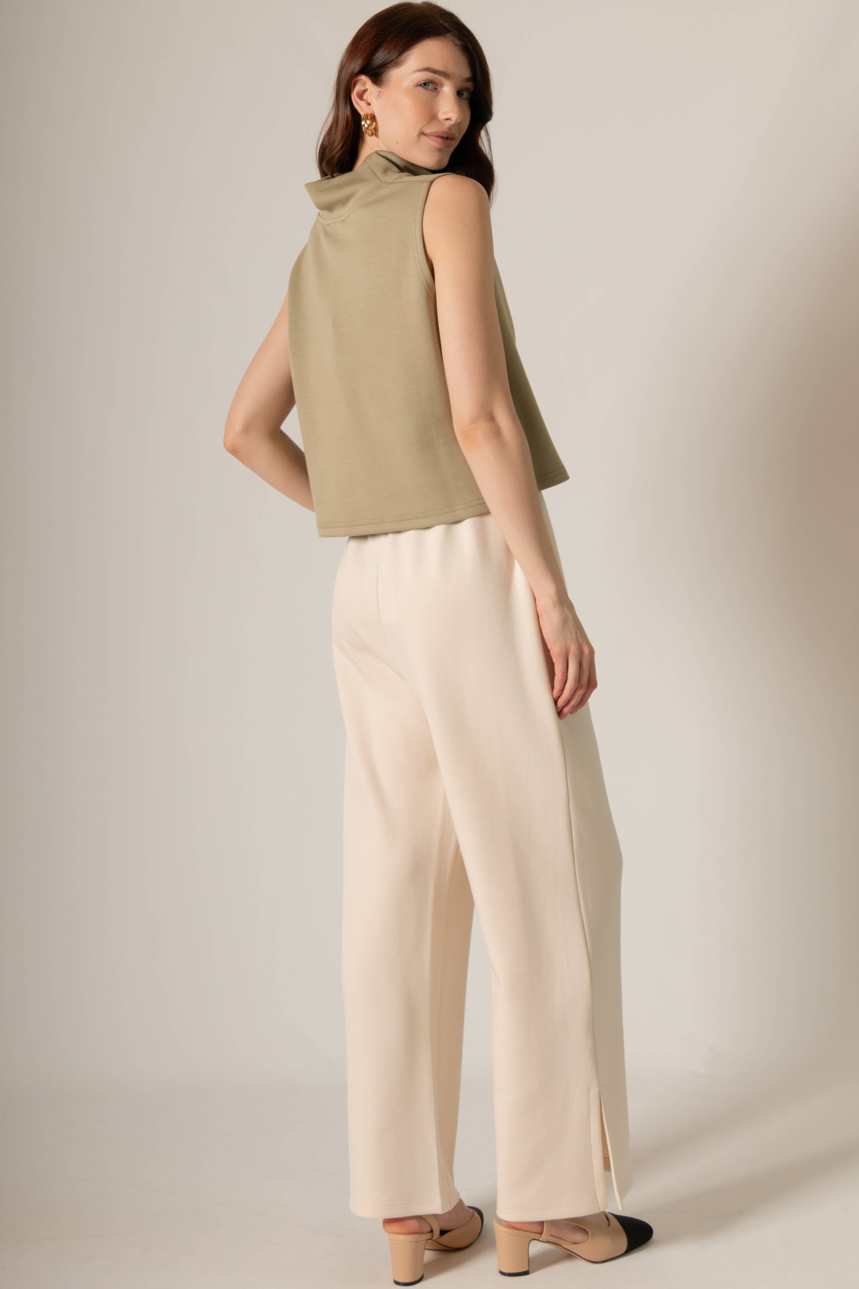 Butter Modal Cowl Neck Sleeveless Top