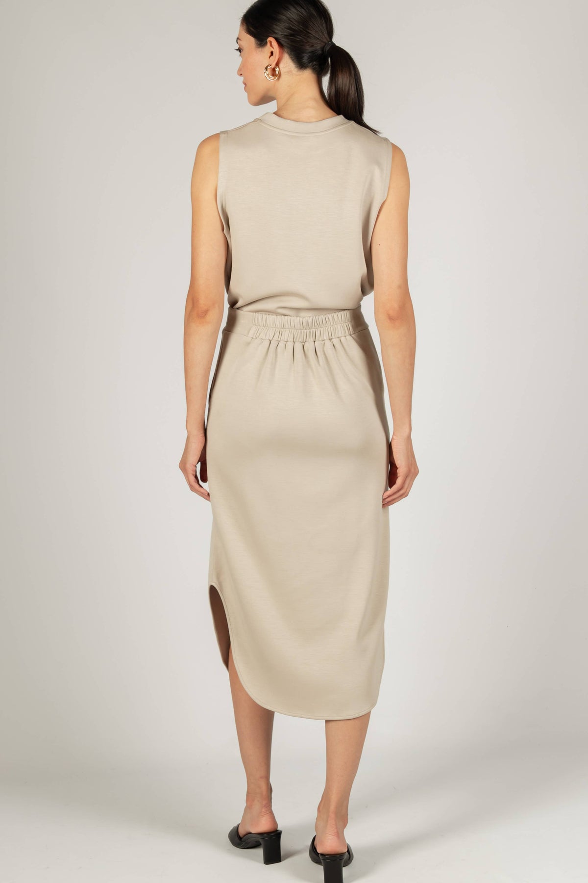 P. CILL Butter Modal Midi Skirt