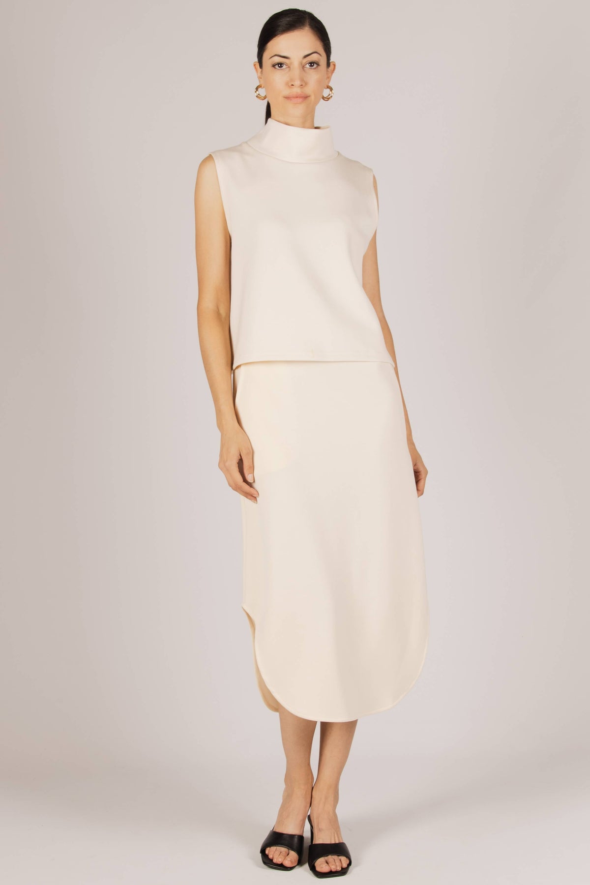 P. CILL Butter Modal Midi Skirt