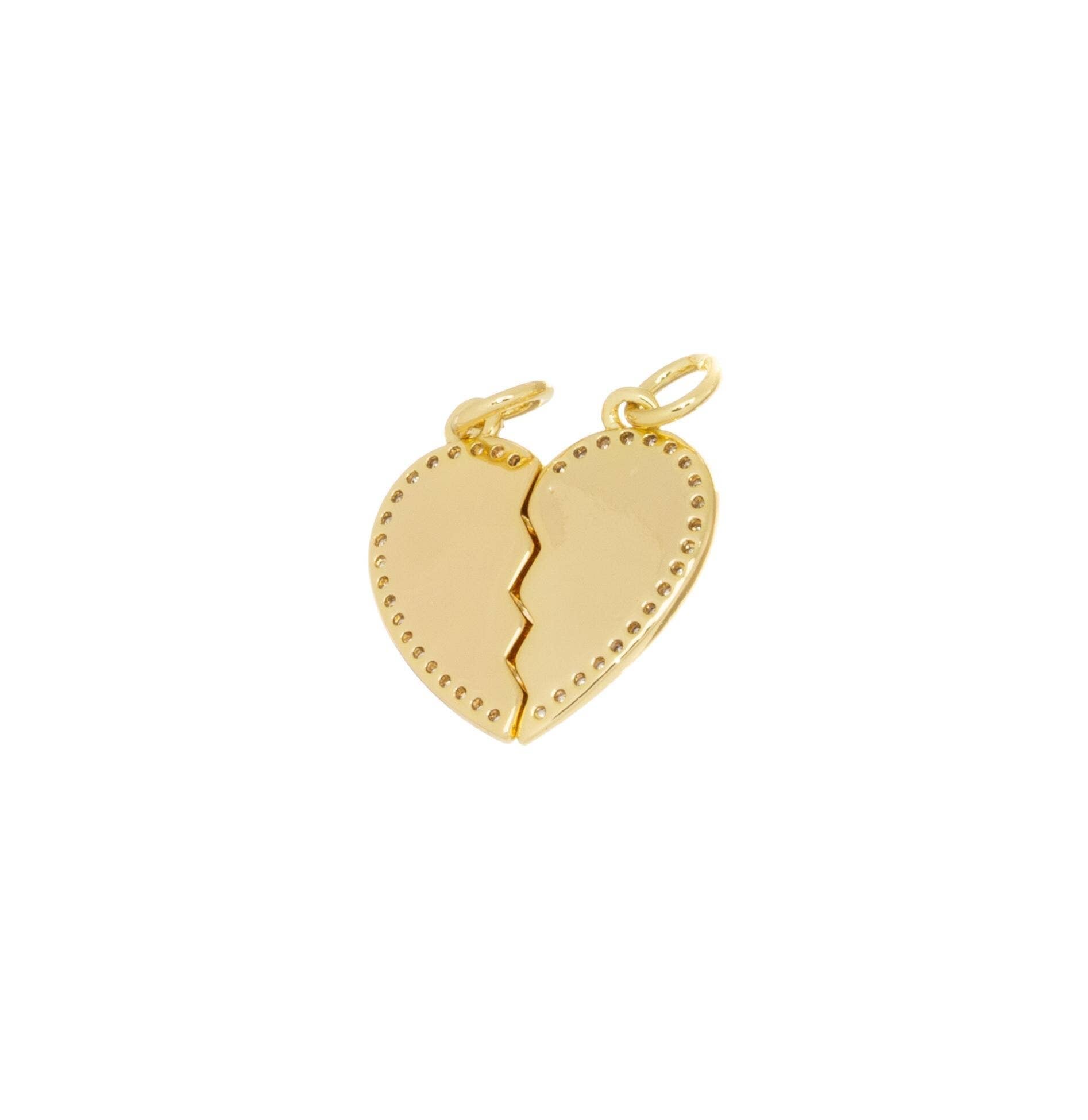 Two-Piece Heart Charm