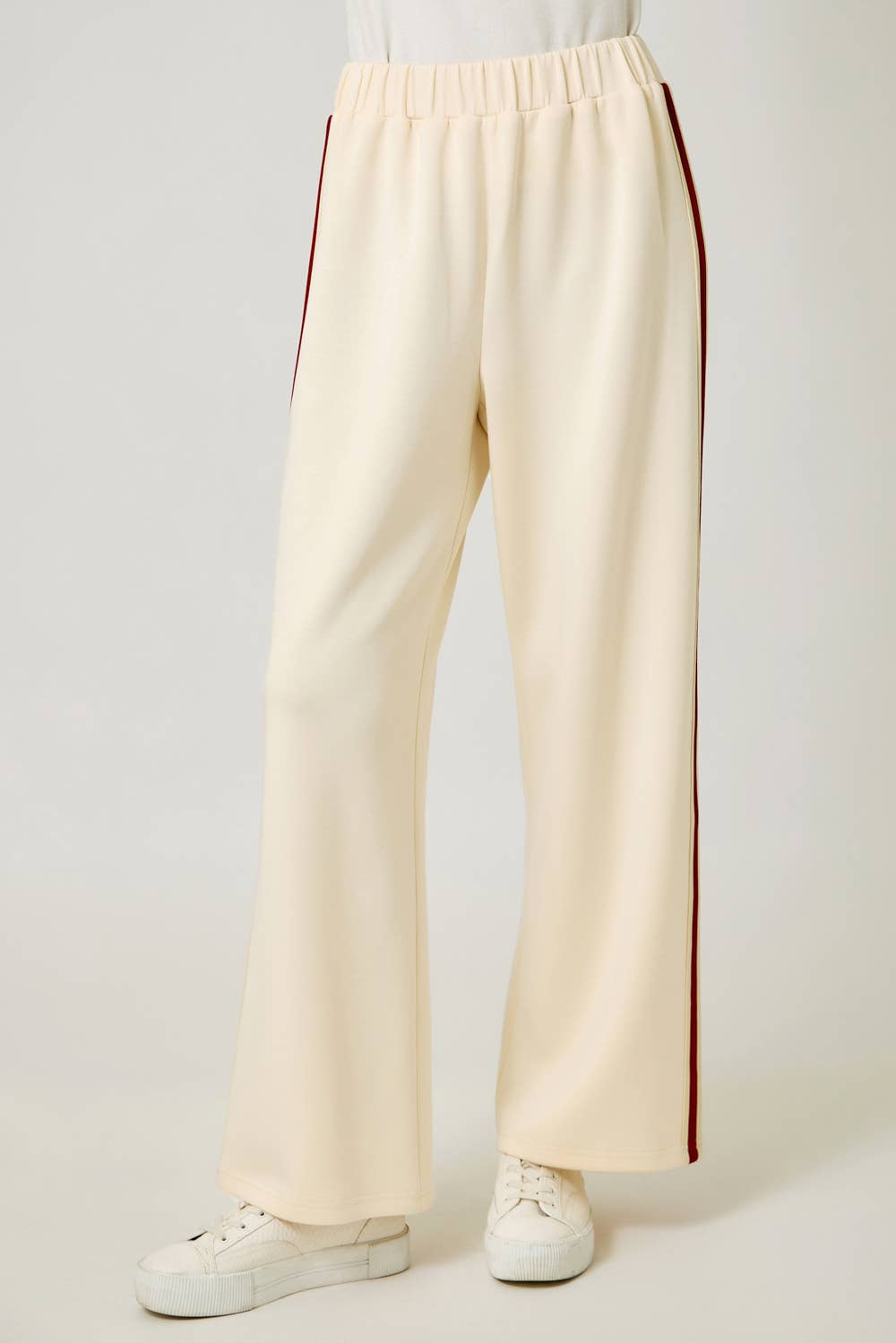 Embroidered Stripe Tracksuit Pants