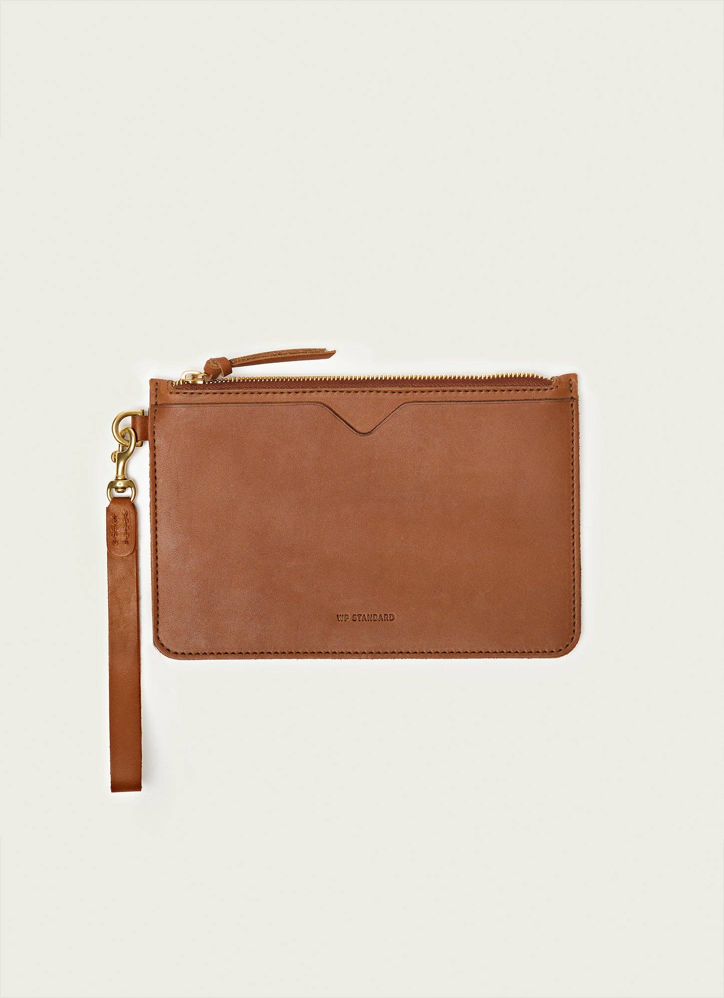 Full-Grain Leather Wristlet