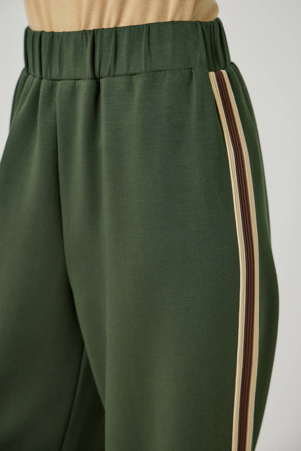 Embroidered Stripe Tracksuit Pants