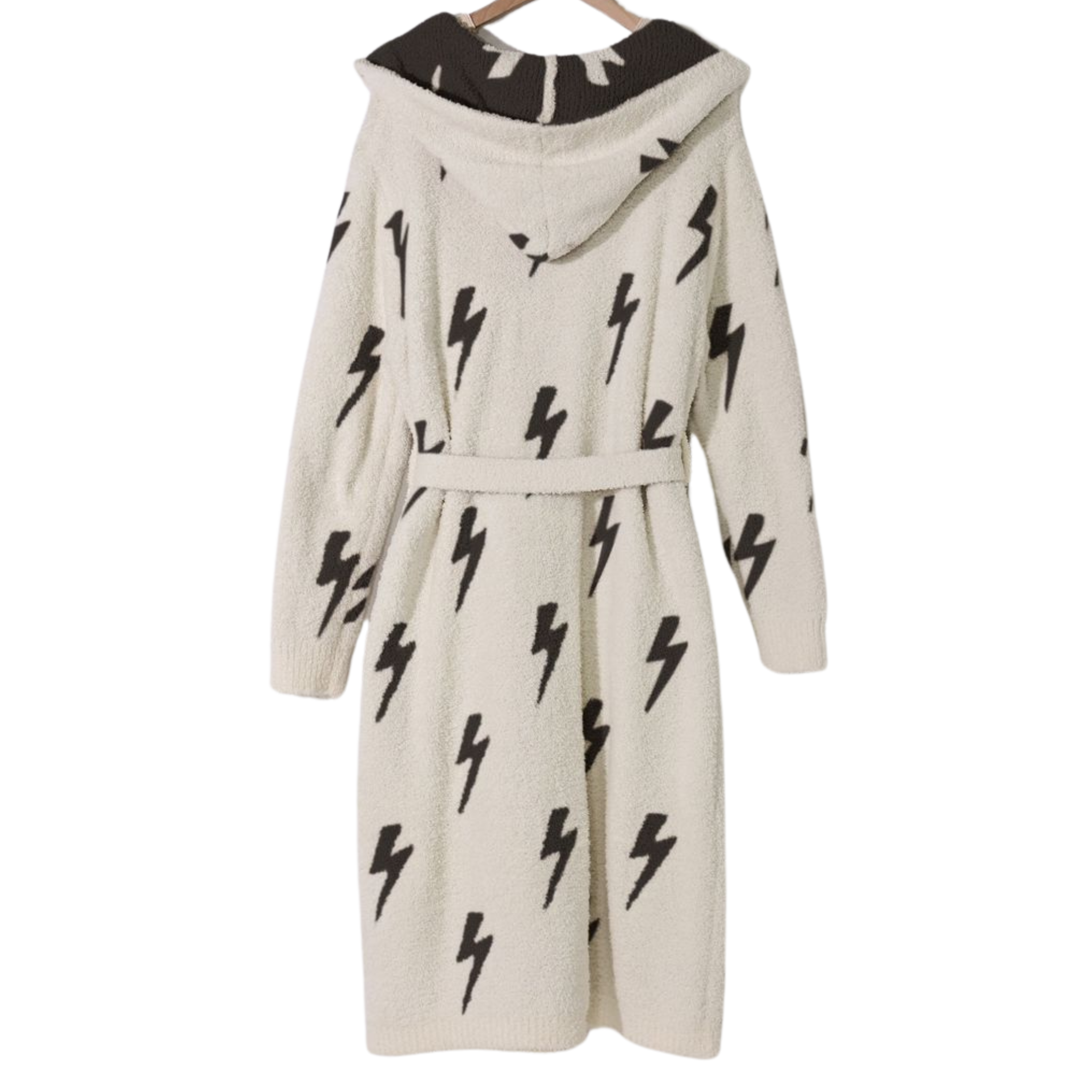 Hooded Lightning Bolt Luxe Robe